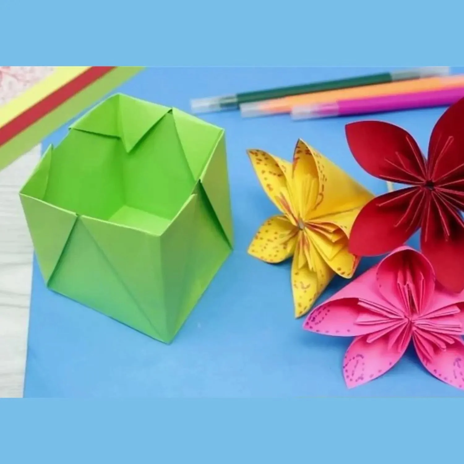Anupam Assorted Colour-Loose Paper-120GSM-6 Colours Paper for Arts & Crafts-Quilling-Origami - Image 12