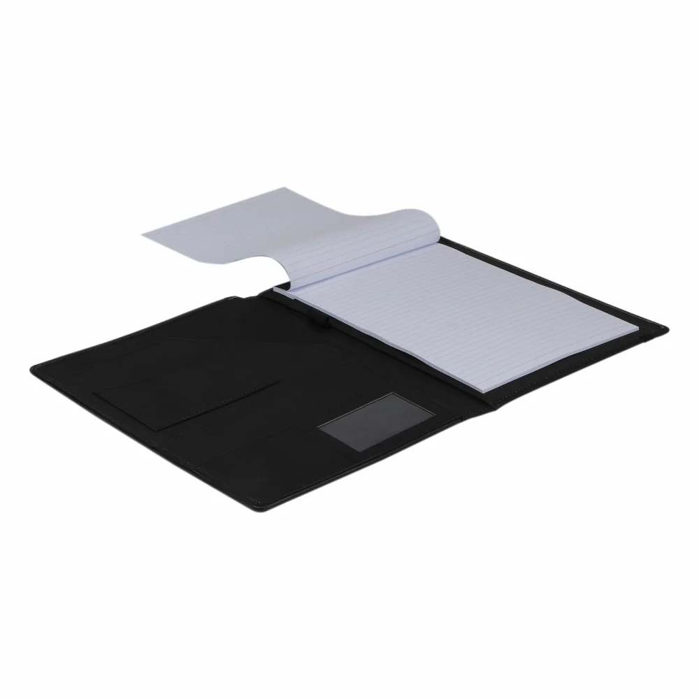 Anupam A4 Conference Folder - Robust Leather-Textured Cover with Elastic Closure, Pen Holder & Interior Pocket - Image 4