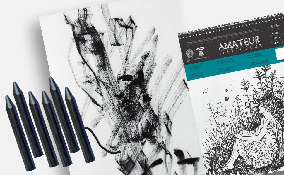 Anupam Amateur Sketchbook -Soft Bound-Cartridge Paper-Wireo Book-100GSM - Image 4