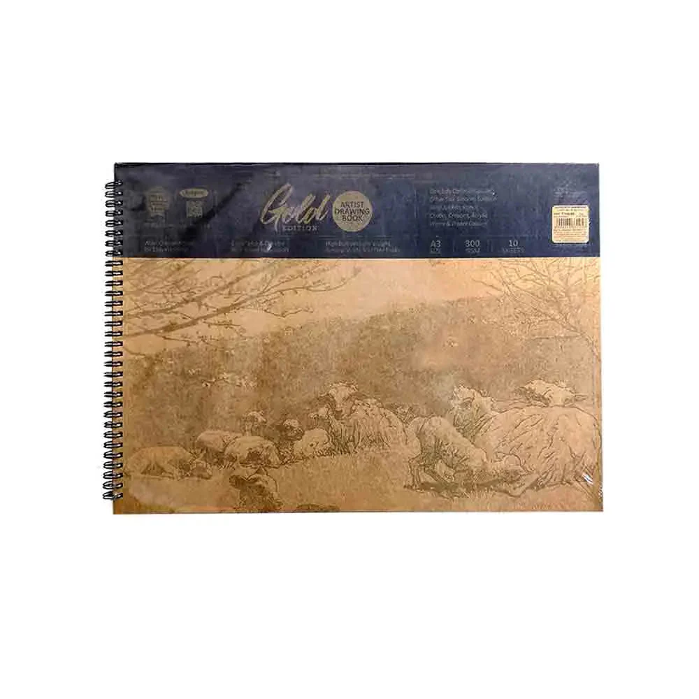 Anupam Artist Drawing Book-Gold Edition - 300 GSM - Natural Shade Paper