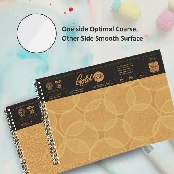Anupam Artist Drawing Book-Gold Edition - 300 GSM - Natural Shade Paper - Image 6