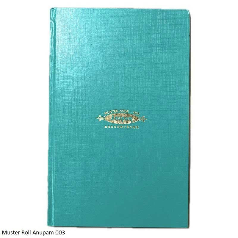 Anupam Attendance Register Signature Time in & Out-Attendance Tracker Book-Hard Bound Class Record Book with 10 Names Per Page-70 GSM-(003)