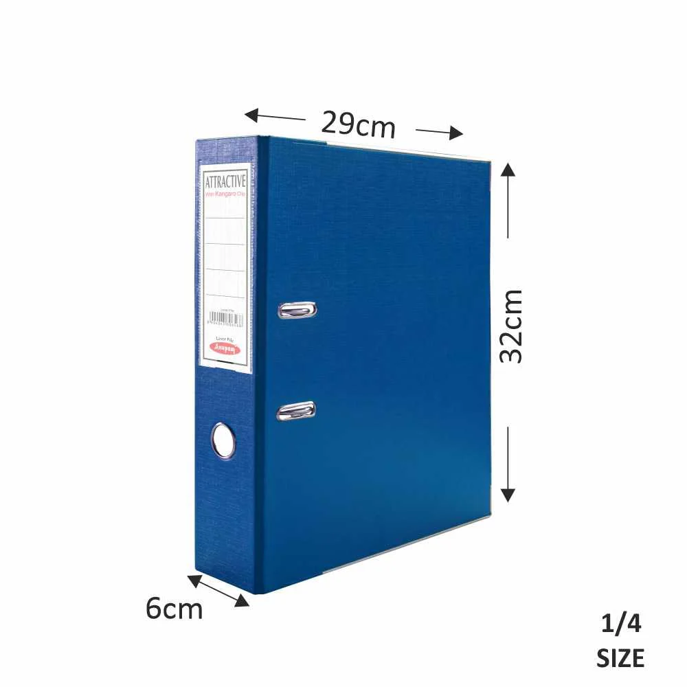 Anupam Attractive Lever File Robust Textured Cover ( Pack of 4 ) - Image 3