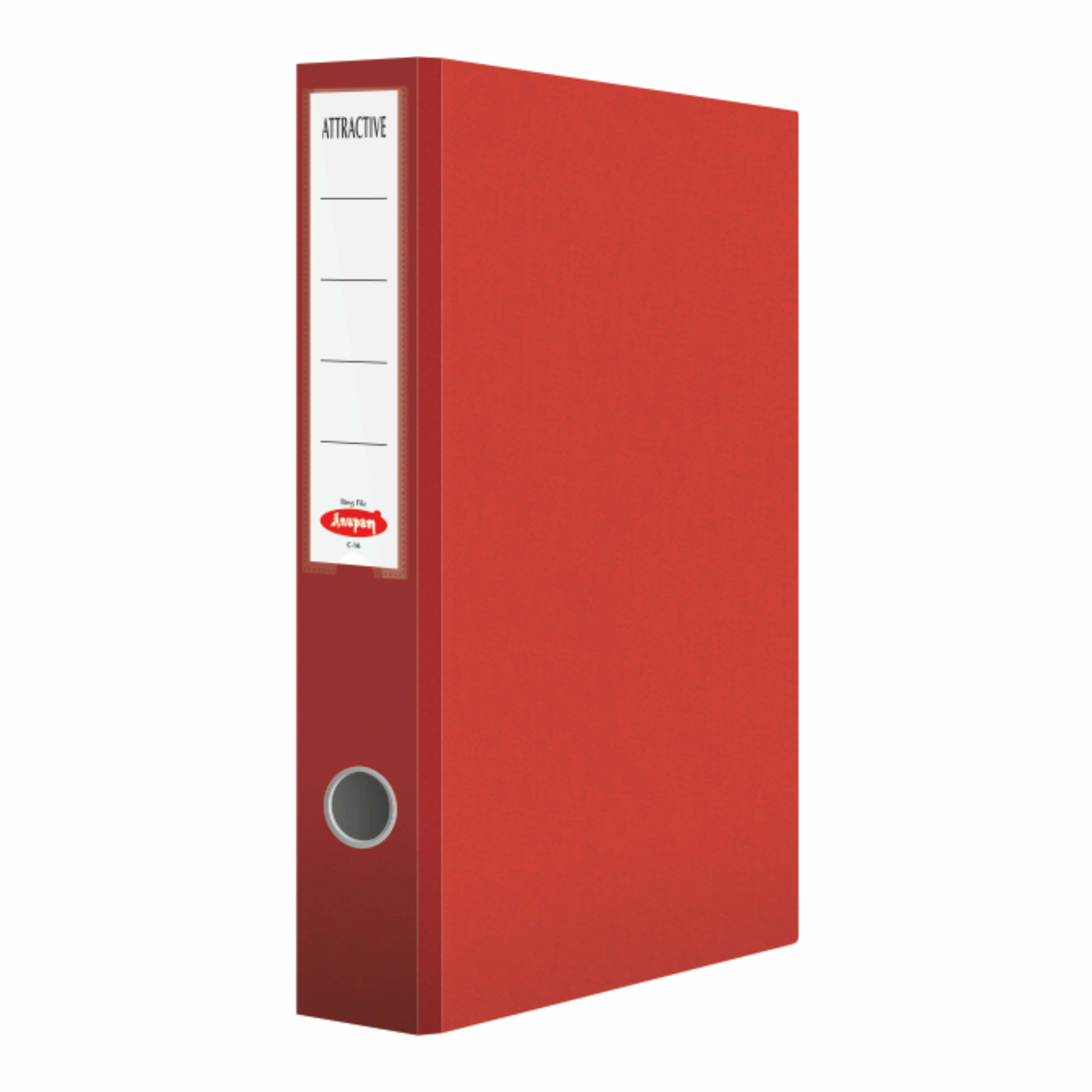 Anupam Attractive Ring File 1" 2D-Ring Robust Textured Cover ( Pack of 4 ) - Image 4