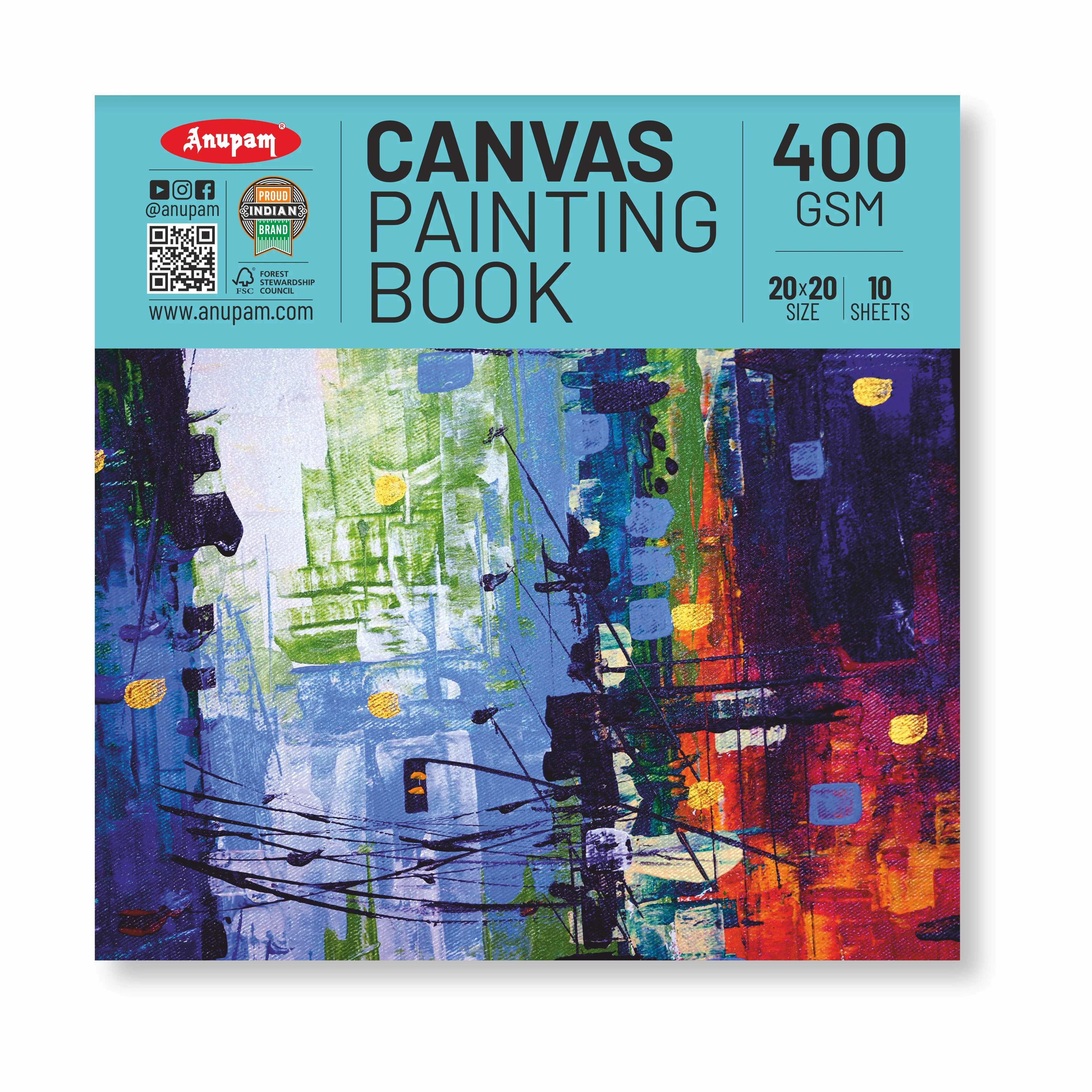 Anupam Canvas Pad Acrylic Gesso Primed Acid Free-10 Oz -400GSM-(10 Sheets) - Image 39
