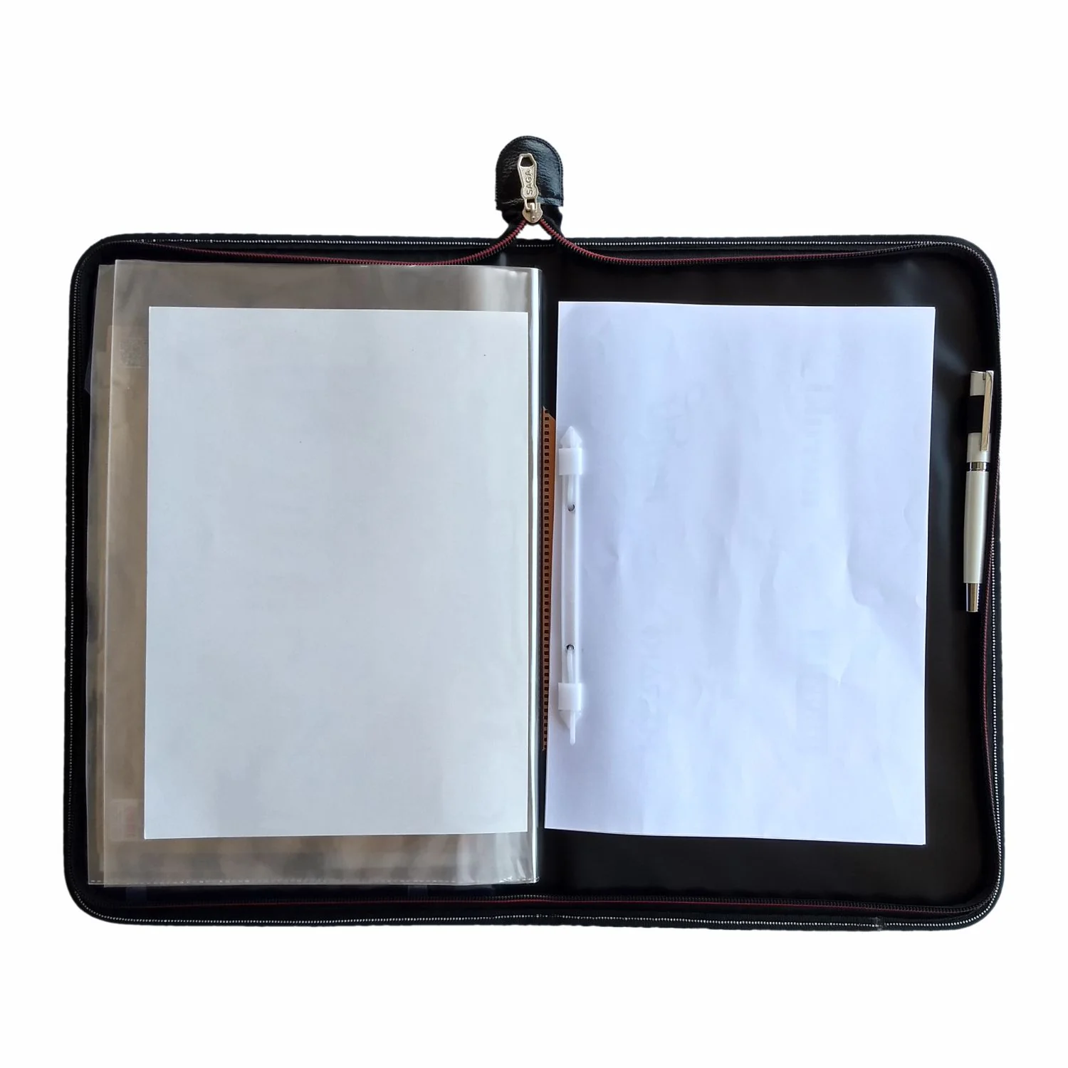 Chief Multipurpose Chain Folder Secured Pocket for Storage, Transparent Envelopes, Clip for Filing, Pen Holder, for Easy Documentation - Image 5