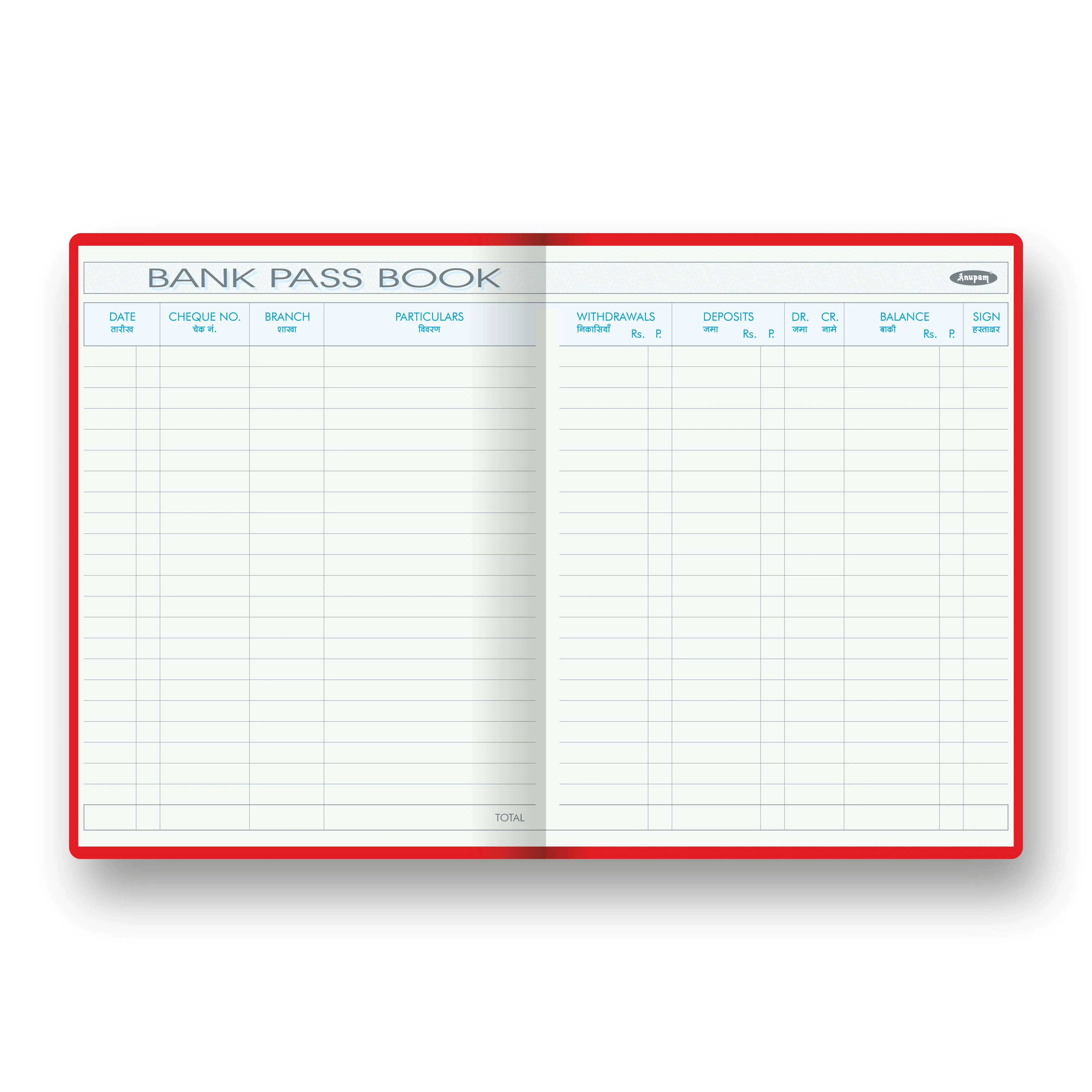 Anupam Bank pass book -premium robust material-hardbound and PVC variants- 80 GSM - Image 11