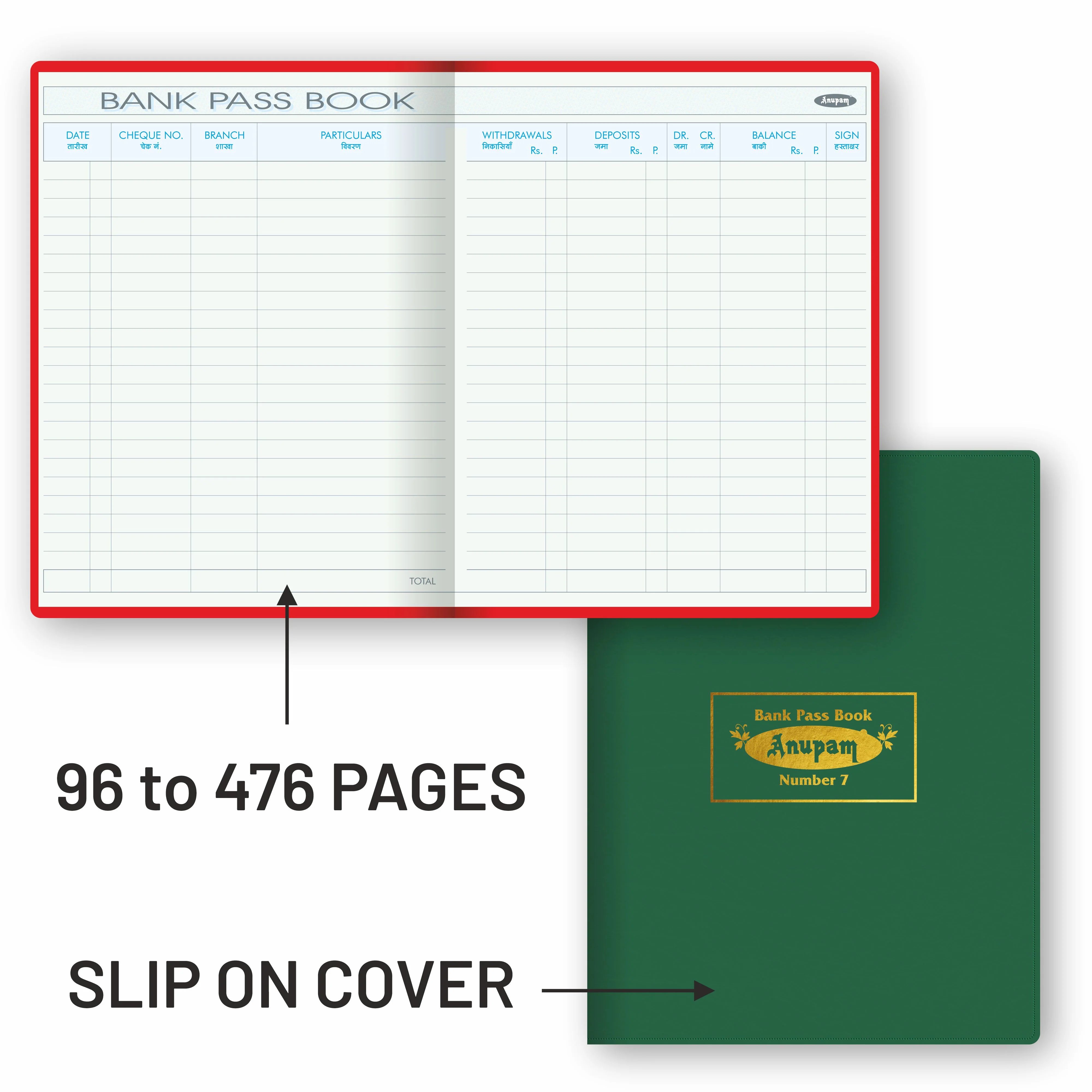 Anupam Bank pass book -premium robust material-hardbound and PVC variants- 80 GSM - Image 12