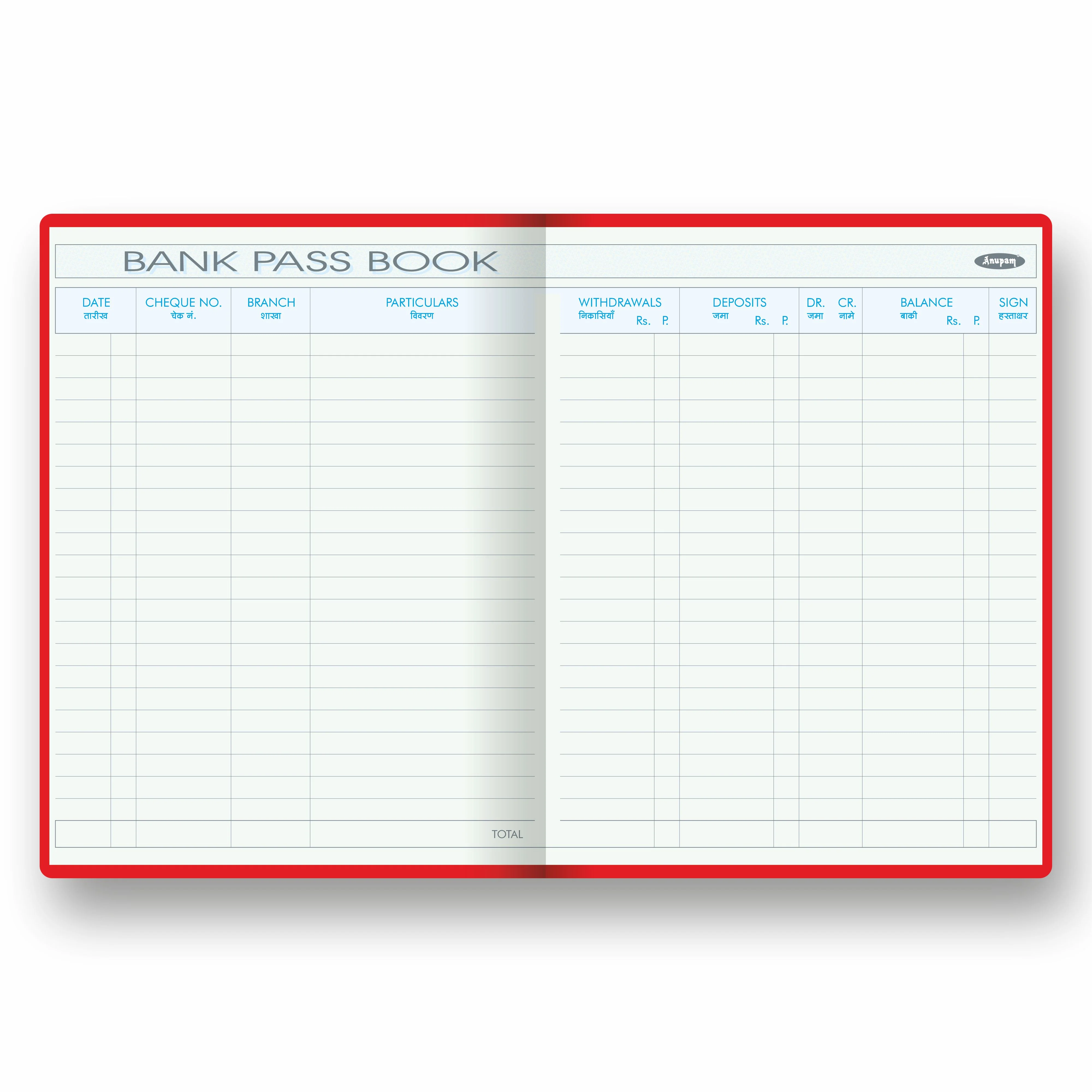 Anupam Bank pass book -premium robust material-hardbound and PVC variants- 80 GSM - Image 16