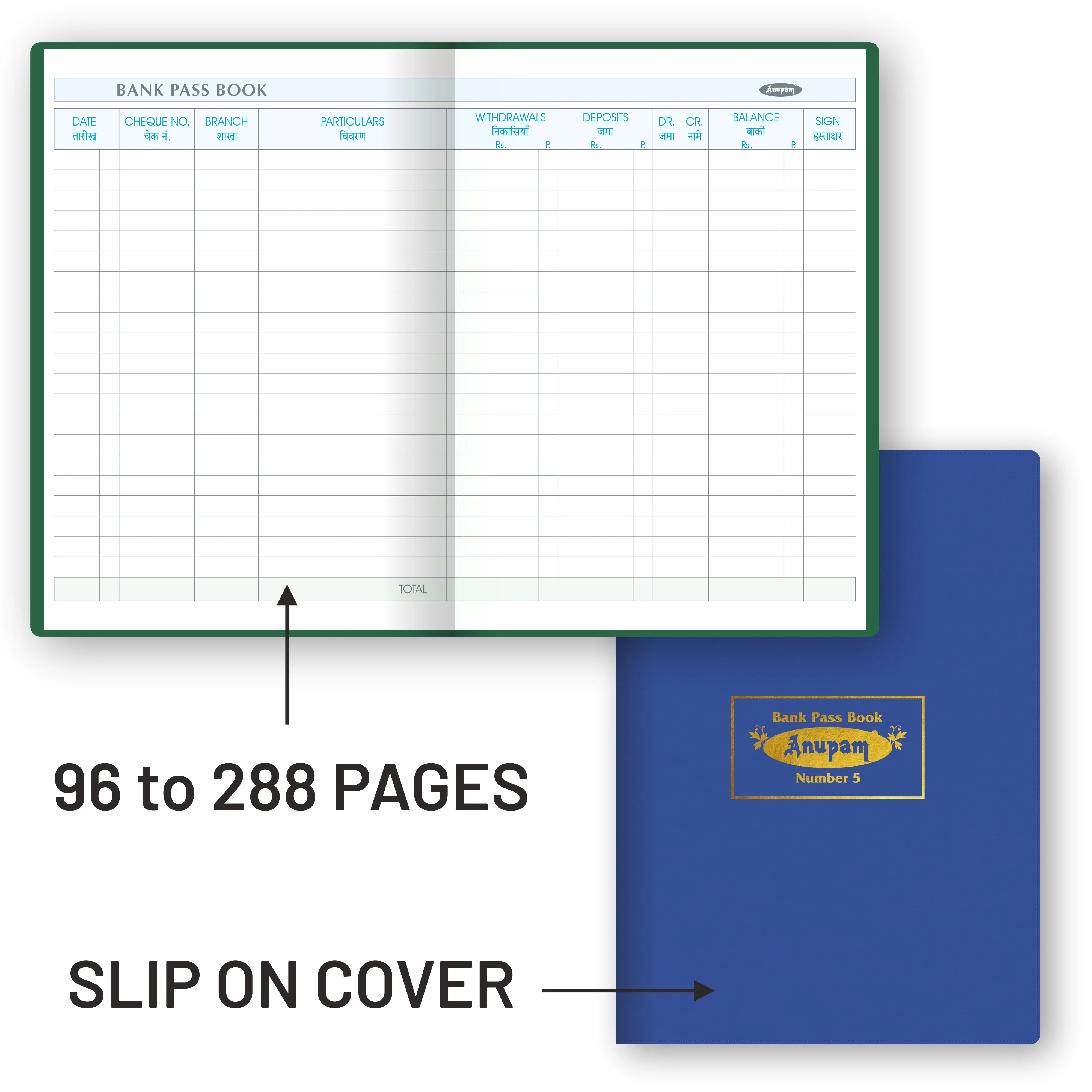 Anupam Bank pass book -premium robust material-hardbound and PVC variants- 80 GSM - Image 3