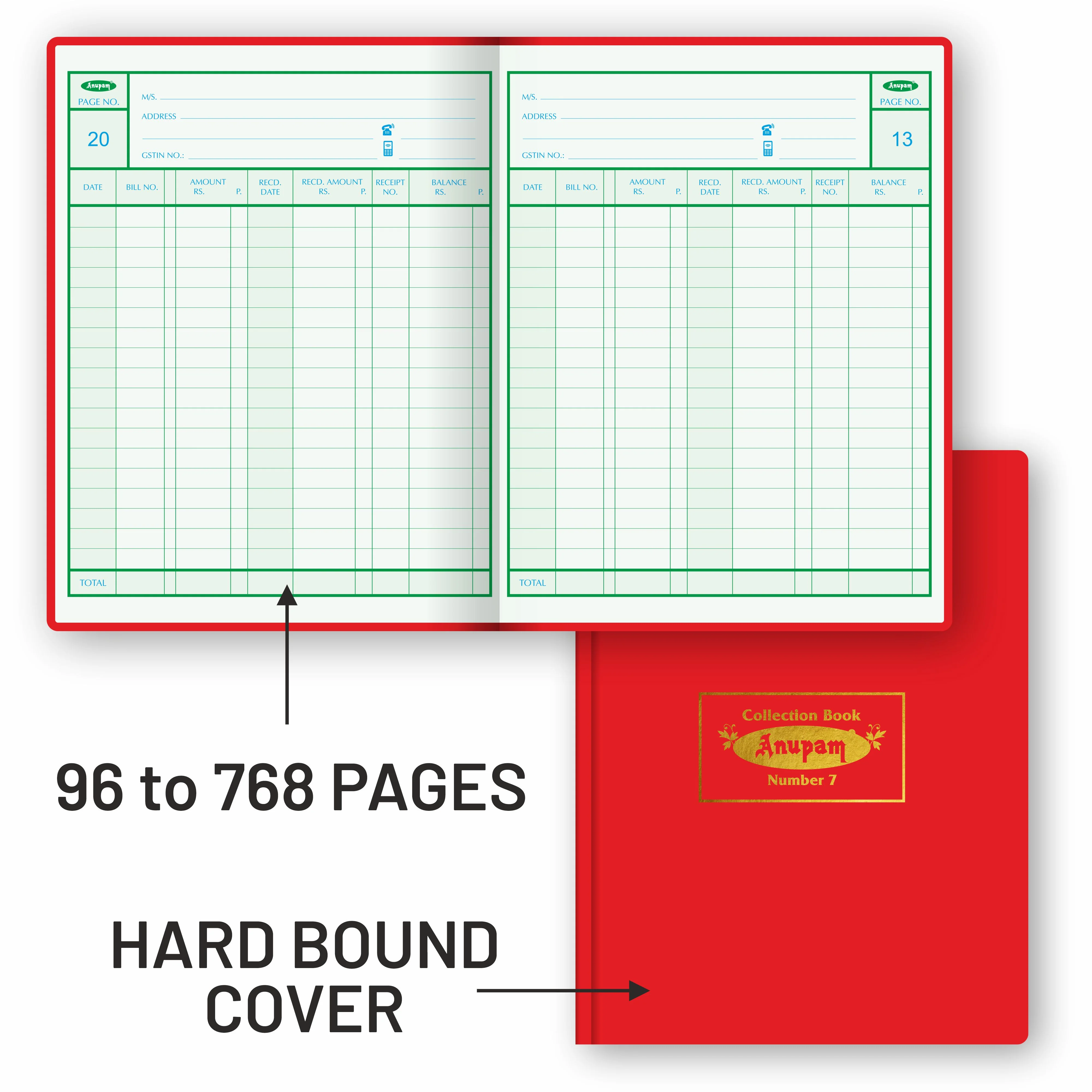 Anupam Collection Pass Book -premium robust material-hardbound and PVC variants- 80 GSM - Image 21