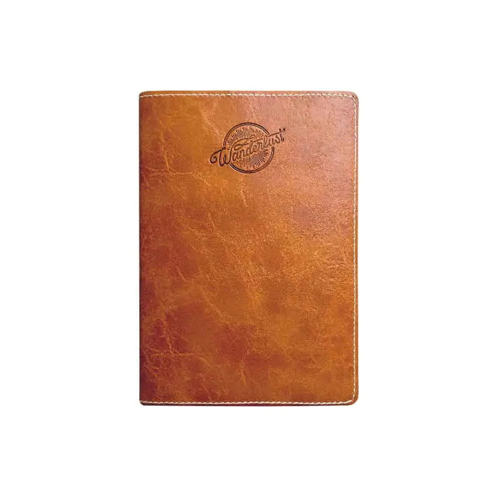 Anupam Crave Journal A5 Ruled Notebook 192 Pages 80Gsm Flexible PU Cover Vintage Diary, Travel Journal Notebook - Image 3