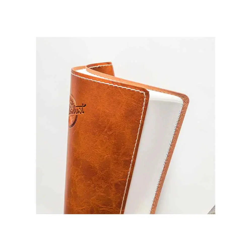 Anupam Crave Journal A5 Ruled Notebook 192 Pages 80Gsm Flexible PU Cover Vintage Diary, Travel Journal Notebook - Image 4