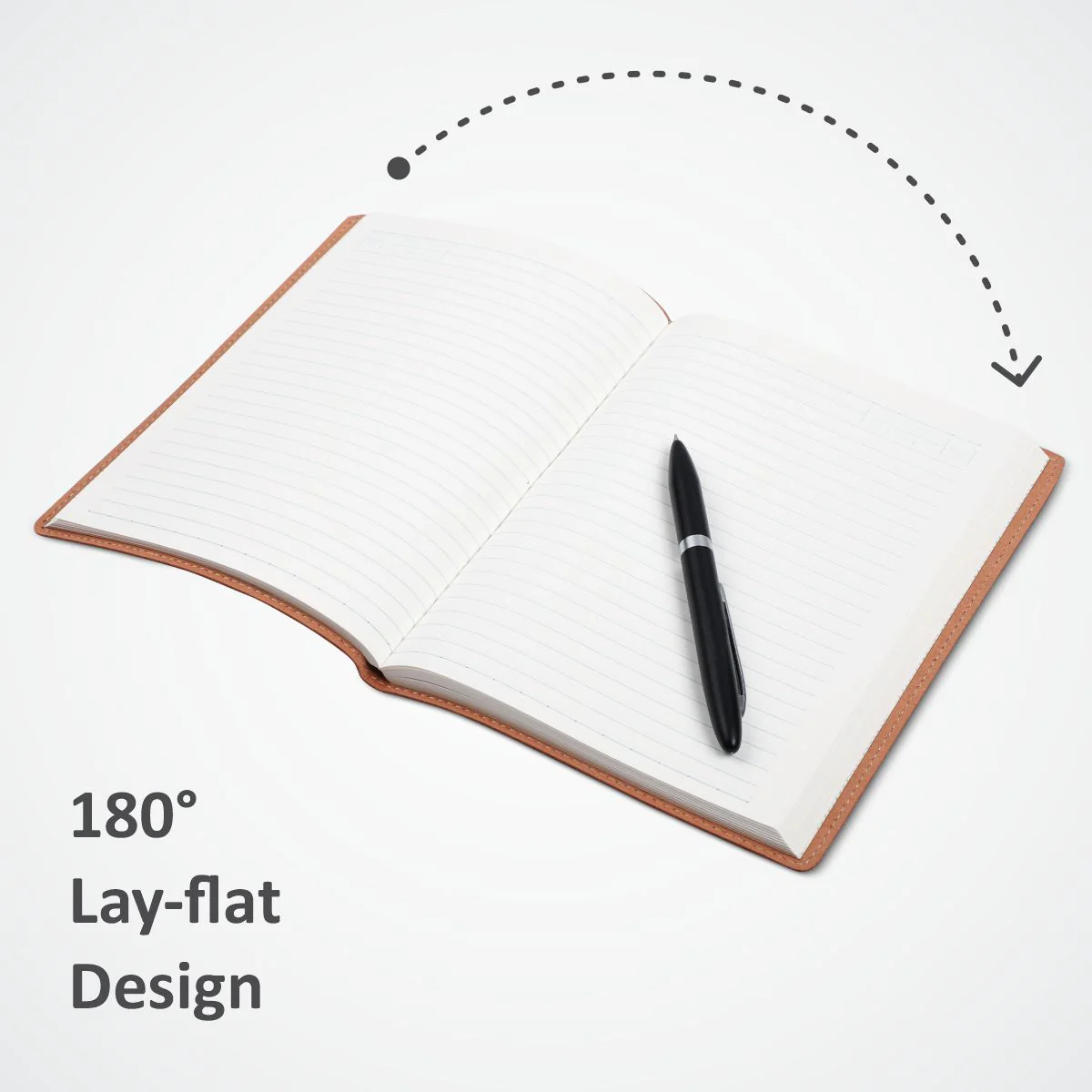 Anupam Crave Journal A5 Ruled Notebook 192 Pages 80Gsm Flexible PU Cover Vintage Diary, Travel Journal Notebook - Image 5