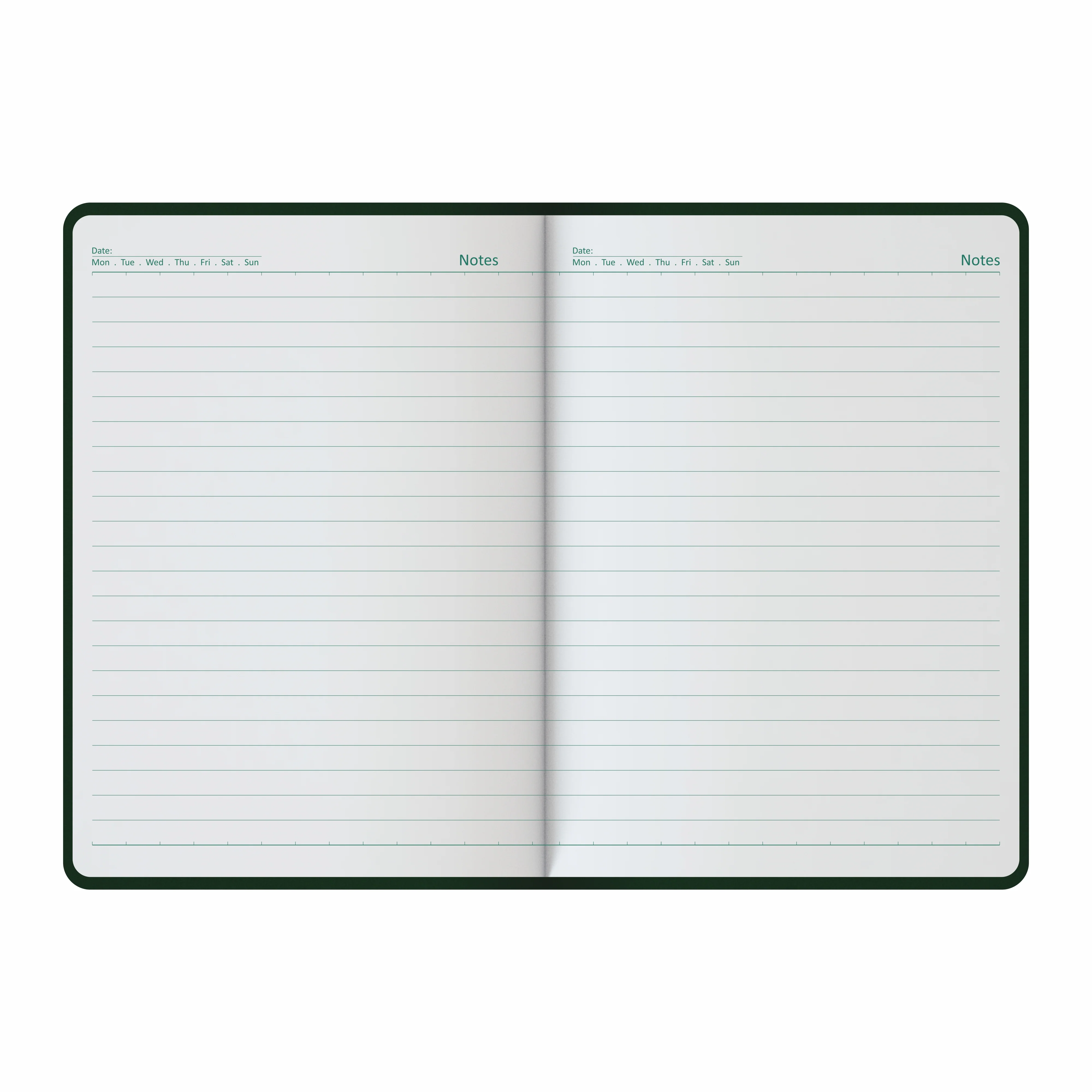 Anupam Daily Notes A5 Journal Notebook – 256 Pages, 80gsm, Fine Matte PVC Hard Cover with Foil, Elastic Closure, and Special Undated Calendar Pages - Image 3