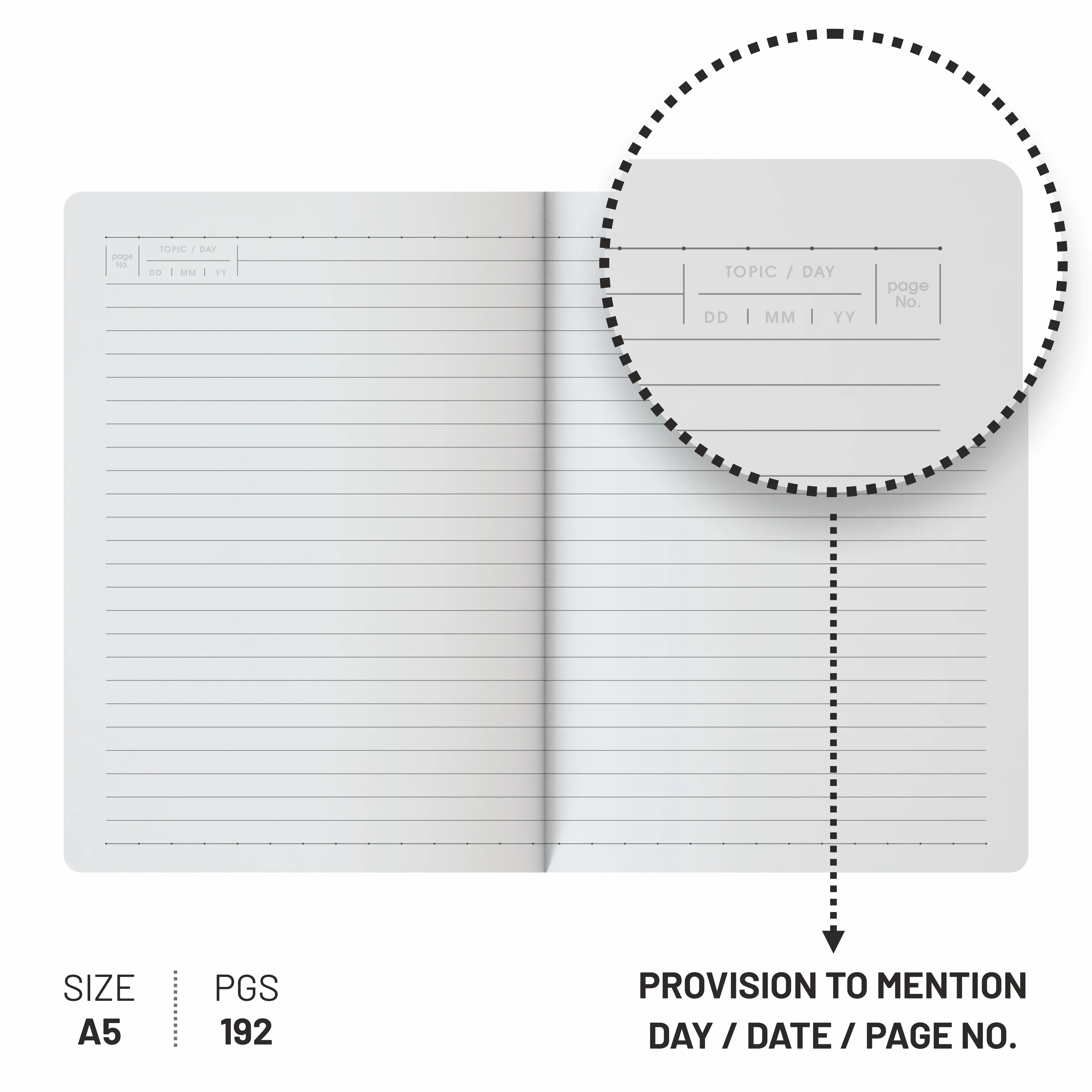 Anupam Dap Journal - A5 Size, 192 Pages - Crafted from Fine Leather Textured PU with Trendy Shirt-Styled Design - Image 106