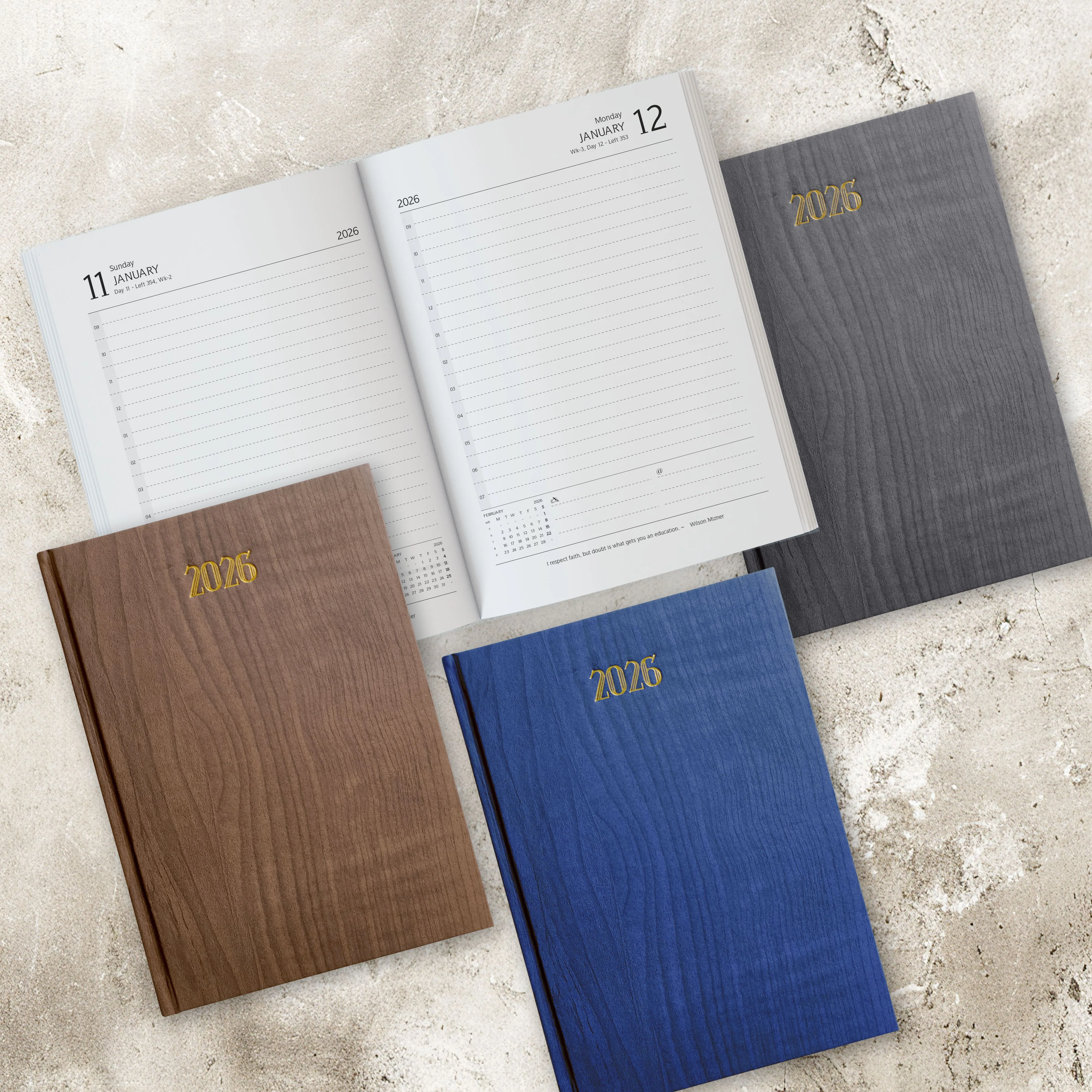 Anupam Dash 2026 Diary with Dates, 2026 Daily Planner Full Page Per Day with Monthly Calendar, New Year Diary 2026 80 GSM, 365 Days Aesthetic Book & Daily Diary for Office - - Image 18