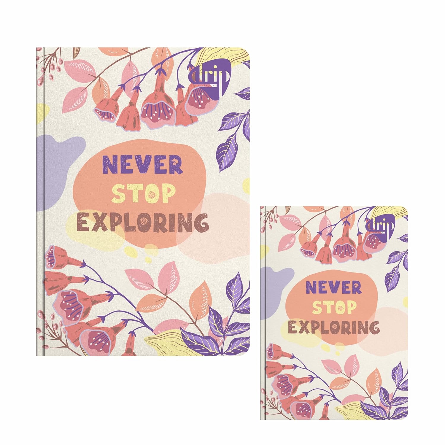 Anupam Drip Journal 160 Pages, 80 GSM Ruled Paper A5 & A6 Size | Colour Designer Inside Pages | Soft Bound Aesthetic Cover for Journaling Notes & Planning