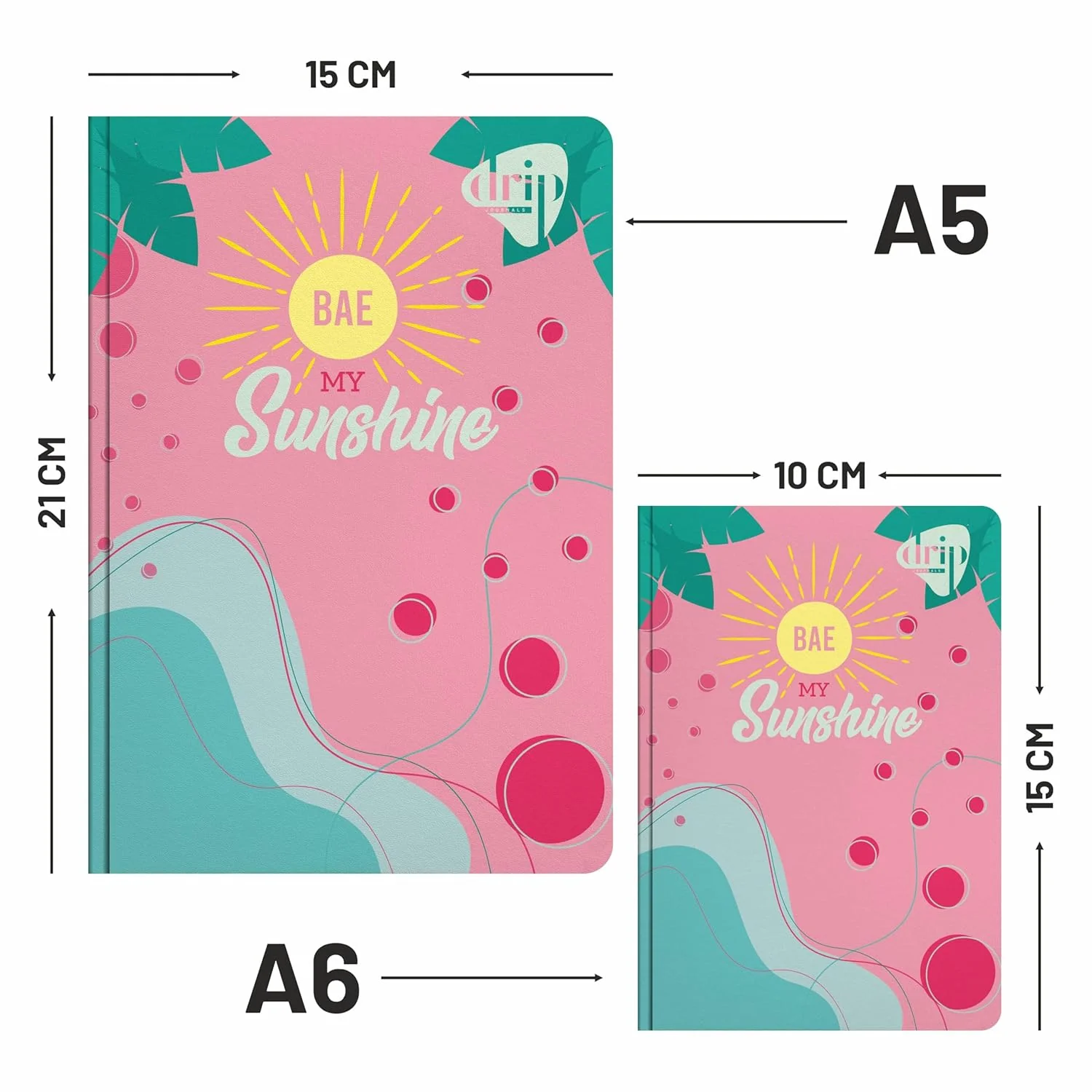 Anupam Drip Journal 160 Pages, 80 GSM Ruled Paper A5 & A6 Size | Colour Designer Inside Pages | Soft Bound Aesthetic Cover for Journaling Notes & Planning - Image 15