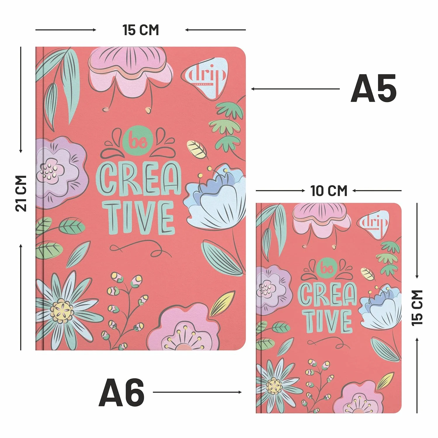 Anupam Drip Journal 160 Pages, 80 GSM Ruled Paper A5 & A6 Size | Colour Designer Inside Pages | Soft Bound Aesthetic Cover for Journaling Notes & Planning - Image 21
