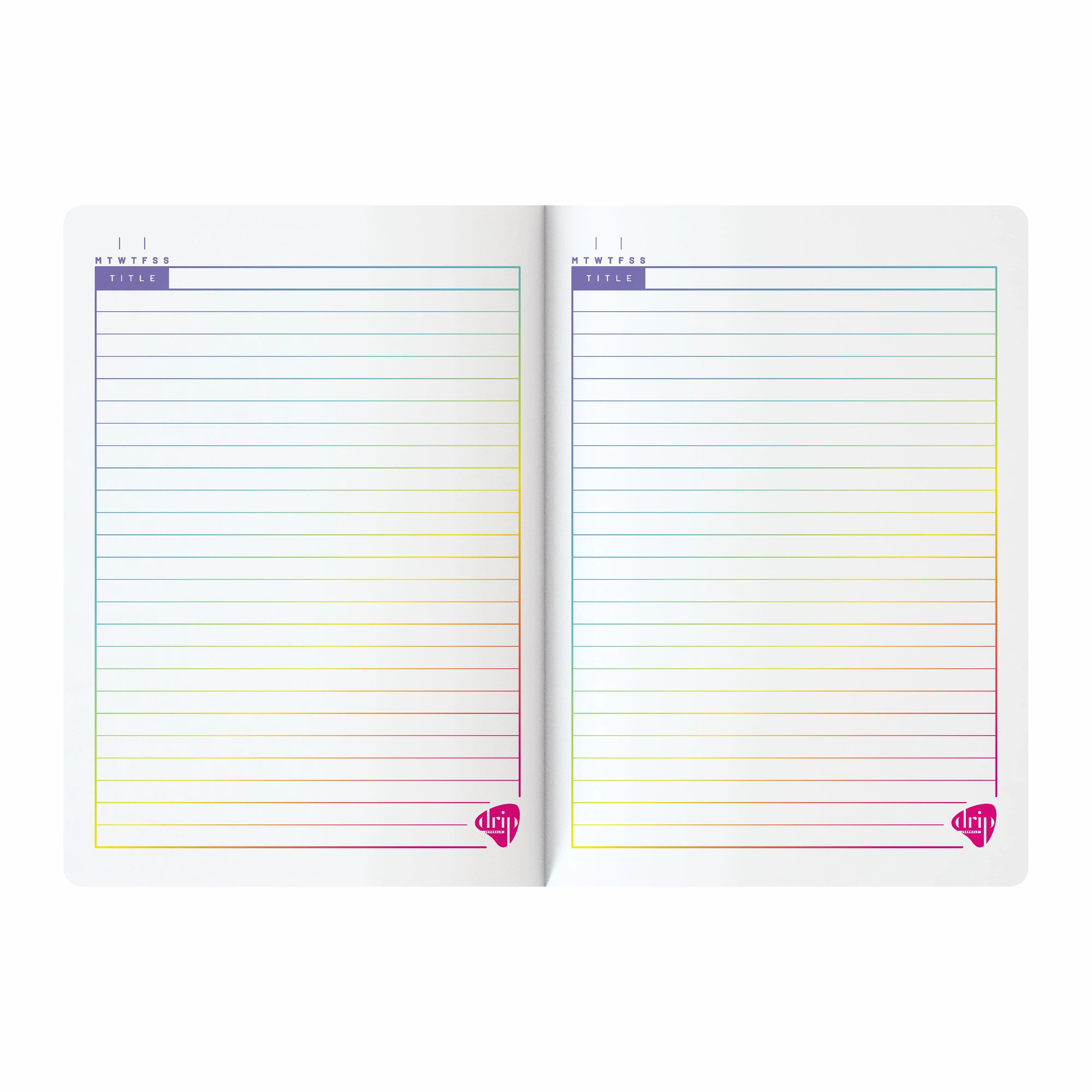 Anupam Drip Journal 160 Pages, 80 GSM Ruled Paper A5 & A6 Size | Colour Designer Inside Pages | Soft Bound Aesthetic Cover for Journaling Notes & Planning - Image 5