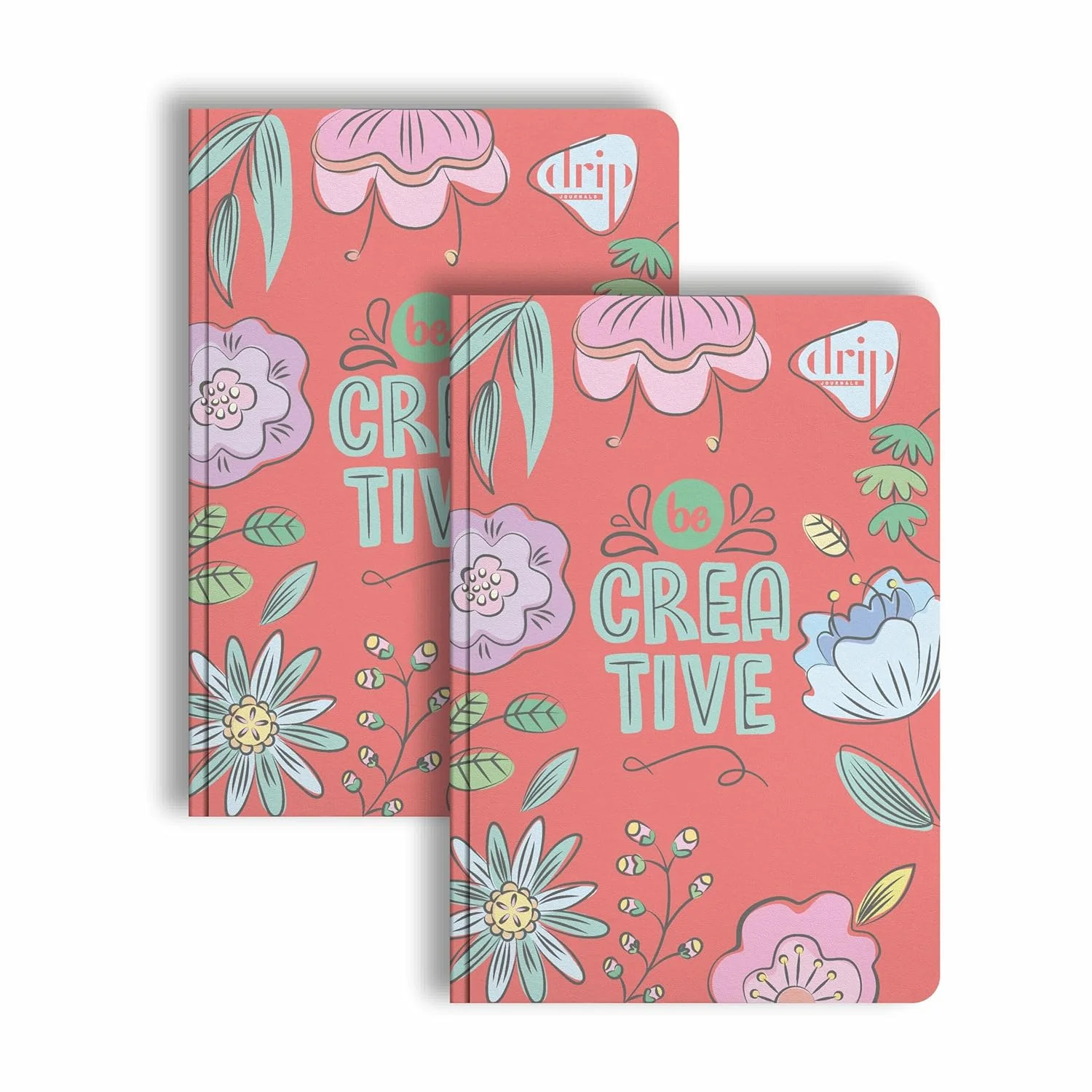 Anupam Drip Journal 160 Pages, 80 GSM Ruled Paper | Vibrant Colour Designer Inside Pages | Soft Bound Aesthetic Cover | A5 Size for Journaling, Notes & Planning