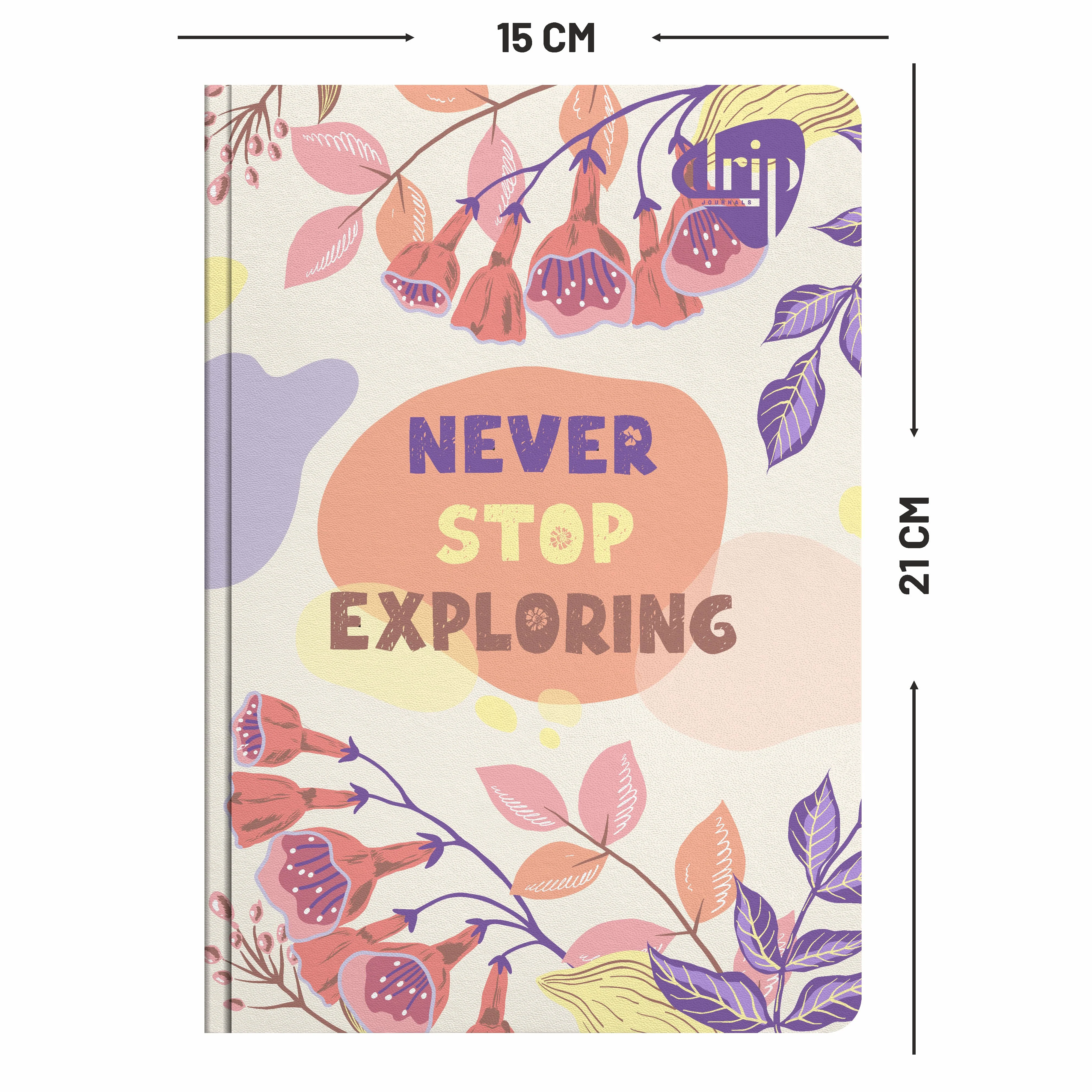 Anupam Drip Journal 160 Pages, 80 GSM Ruled Paper | Vibrant Colour Designer Inside Pages | Soft Bound Aesthetic Cover | A5 Size for Journaling, Notes & Planning - Image 17