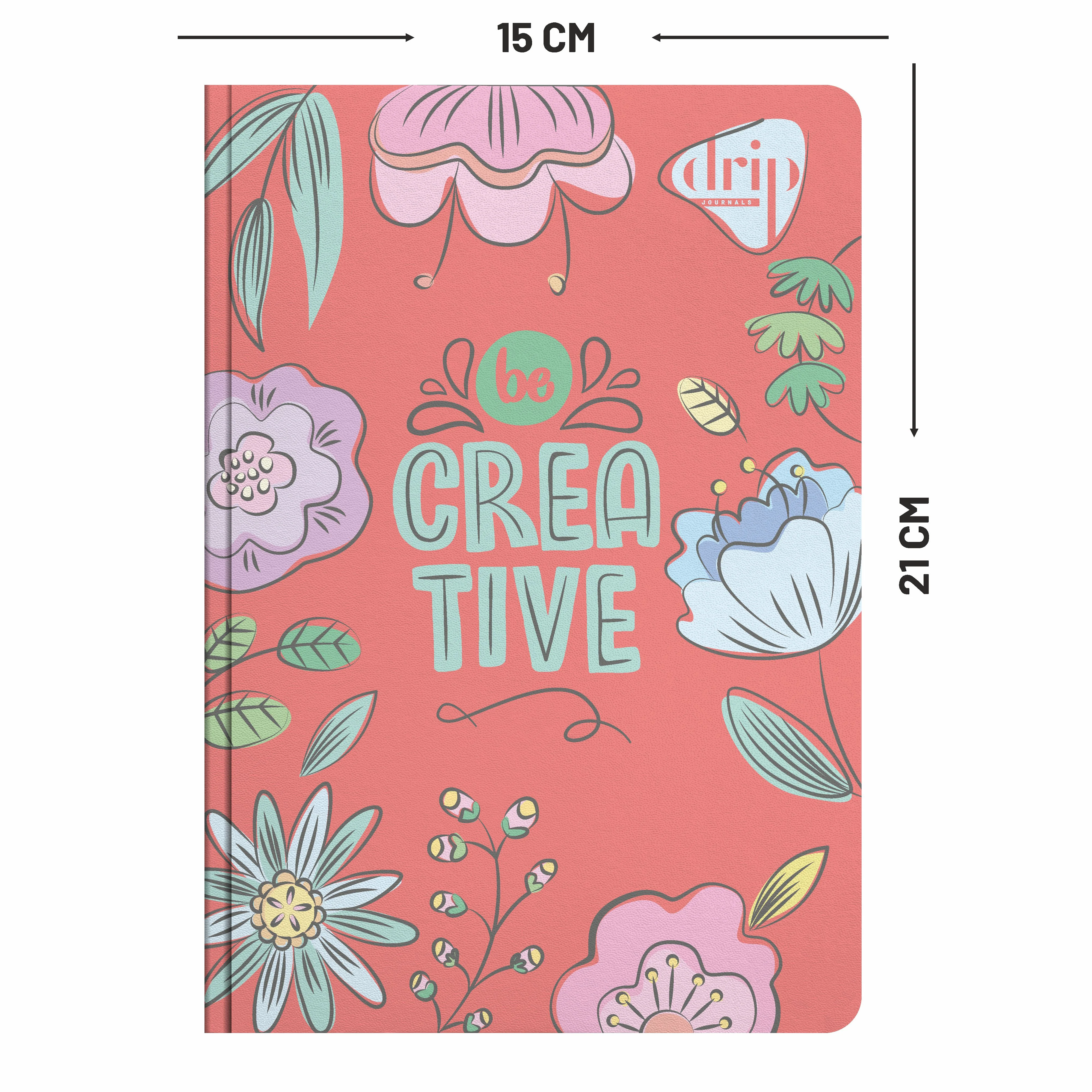 Anupam Drip Journal 160 Pages, 80 GSM Ruled Paper | Vibrant Colour Designer Inside Pages | Soft Bound Aesthetic Cover | A5 Size for Journaling, Notes & Planning - Image 2
