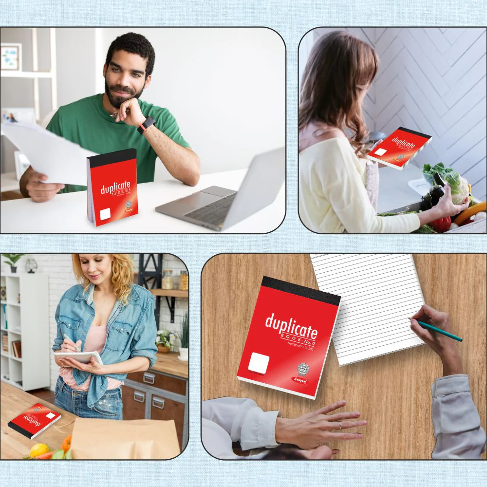 Anupam Duplicate Book with Carbon & Index Ruled Sheets Pad for Replicate-Record Organize and Work Order Receipt Book - Image 10