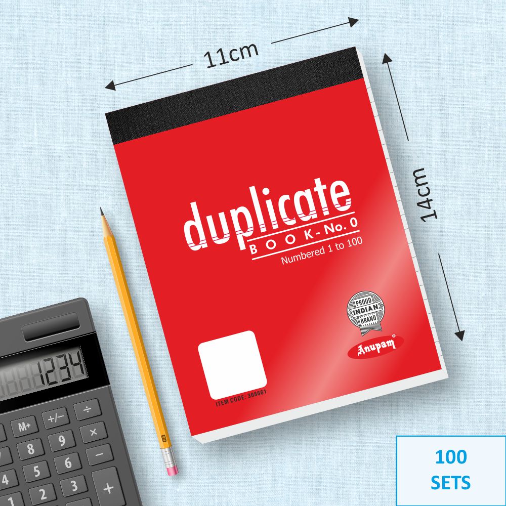Anupam Duplicate Book with Carbon & Index Ruled Sheets Pad for Replicate-Record Organize and Work Order Receipt Book - Image 3