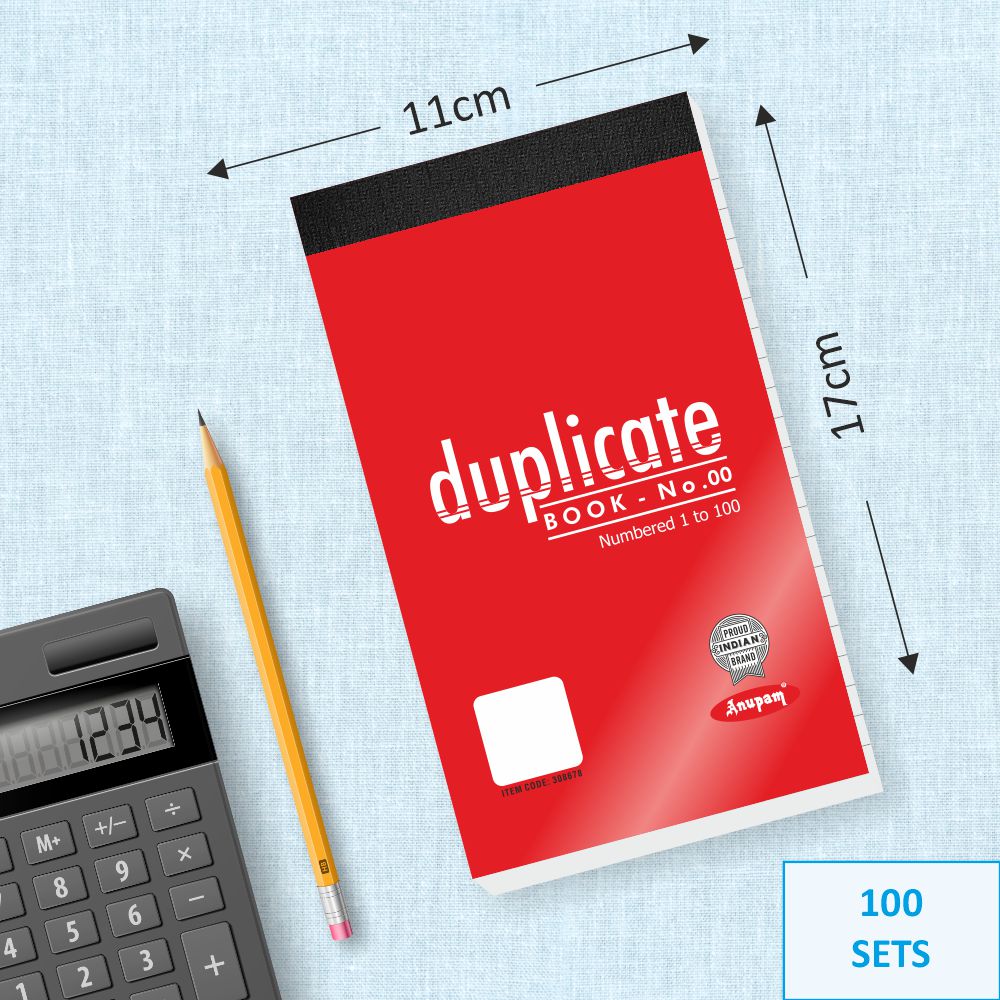 Anupam Duplicate Book with Carbon & Index Ruled Sheets Pad for Replicate-Record Organize and Work Order Receipt Book - Image 5