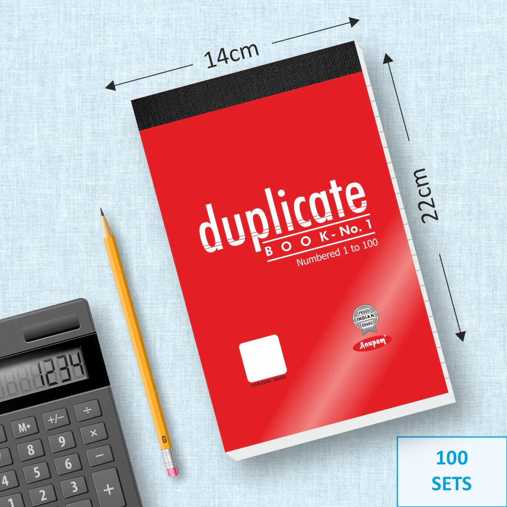 Anupam Duplicate Book with Carbon & Index Ruled Sheets Pad for Replicate-Record Organize and Work Order Receipt Book - Image 6