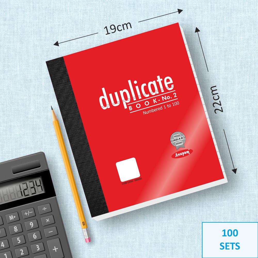 Anupam Duplicate Book with Carbon & Index Ruled Sheets Pad for Replicate-Record Organize and Work Order Receipt Book - Image 7