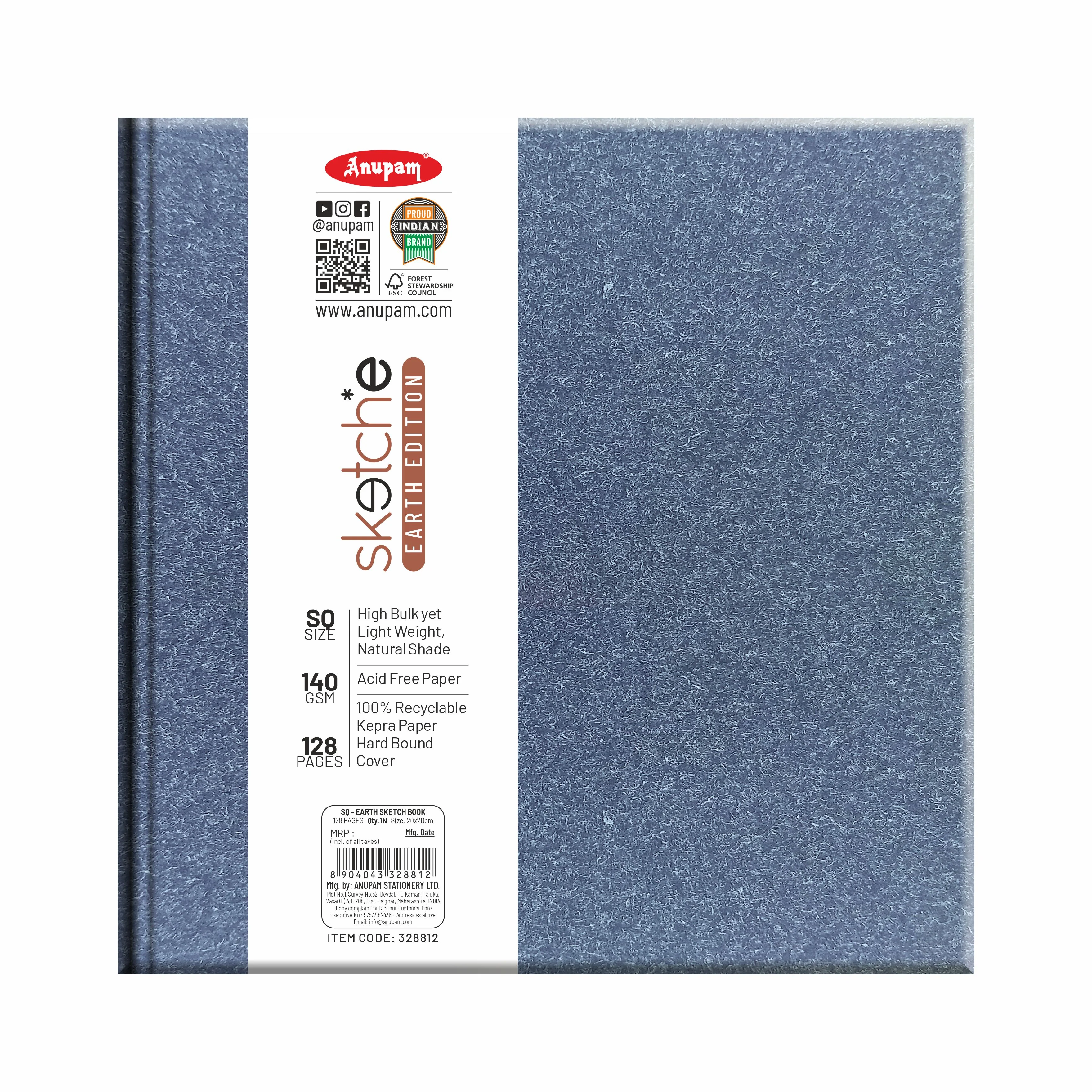 Anupam Earth Sketch-E Drawing Book-Cartridge Paper-100% Recycled Hardbound Book-140GSM - Image 9