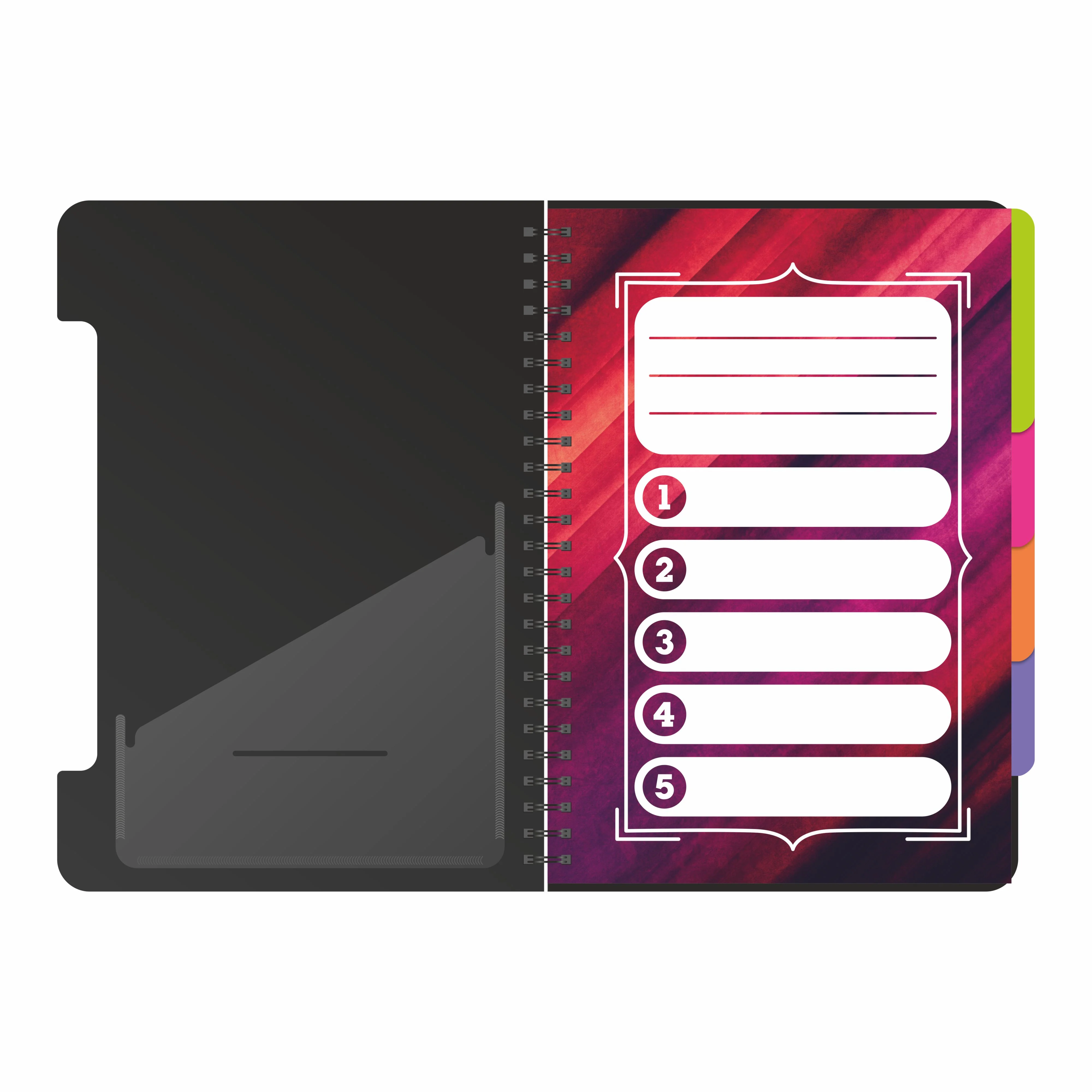 Anupam Eminent Multi-Subject Spiral Notebook–College Ruled with Pocket-Movable Dividers-Premium Cover-70GSM - Image 19
