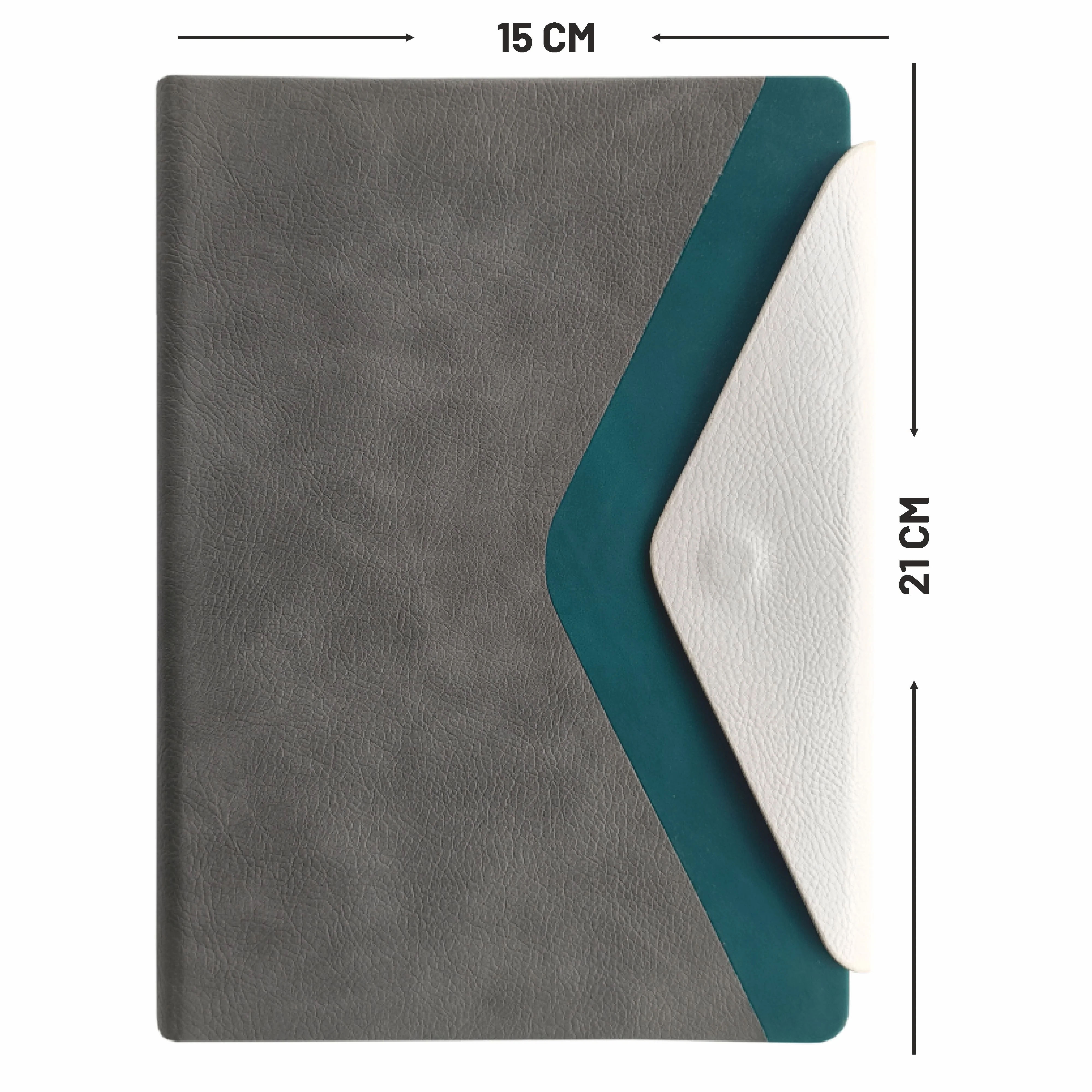 Anupam Envy Elegance Redefined A5 Journal | 160 Pages, 100 GSM Premium Paper | 3-Tone PU Design | Magnetic Closure, Lay flat, Water & Bill Tracker, Monthly & Yearly Planner - Image 12