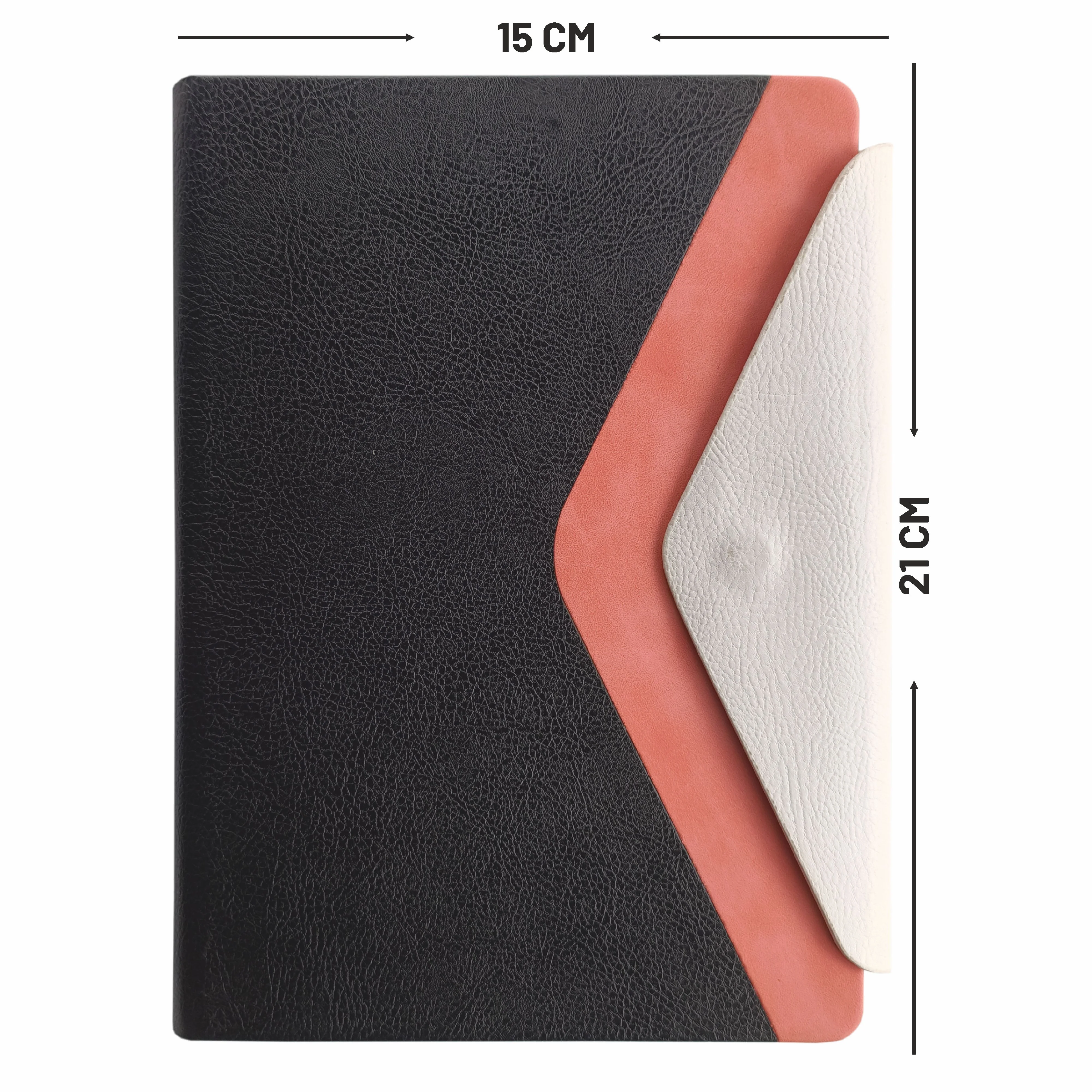 Anupam Envy Elegance Redefined A5 Journal | 160 Pages, 100 GSM Premium Paper | 3-Tone PU Design | Magnetic Closure, Lay flat, Water & Bill Tracker, Monthly & Yearly Planner - Image 2