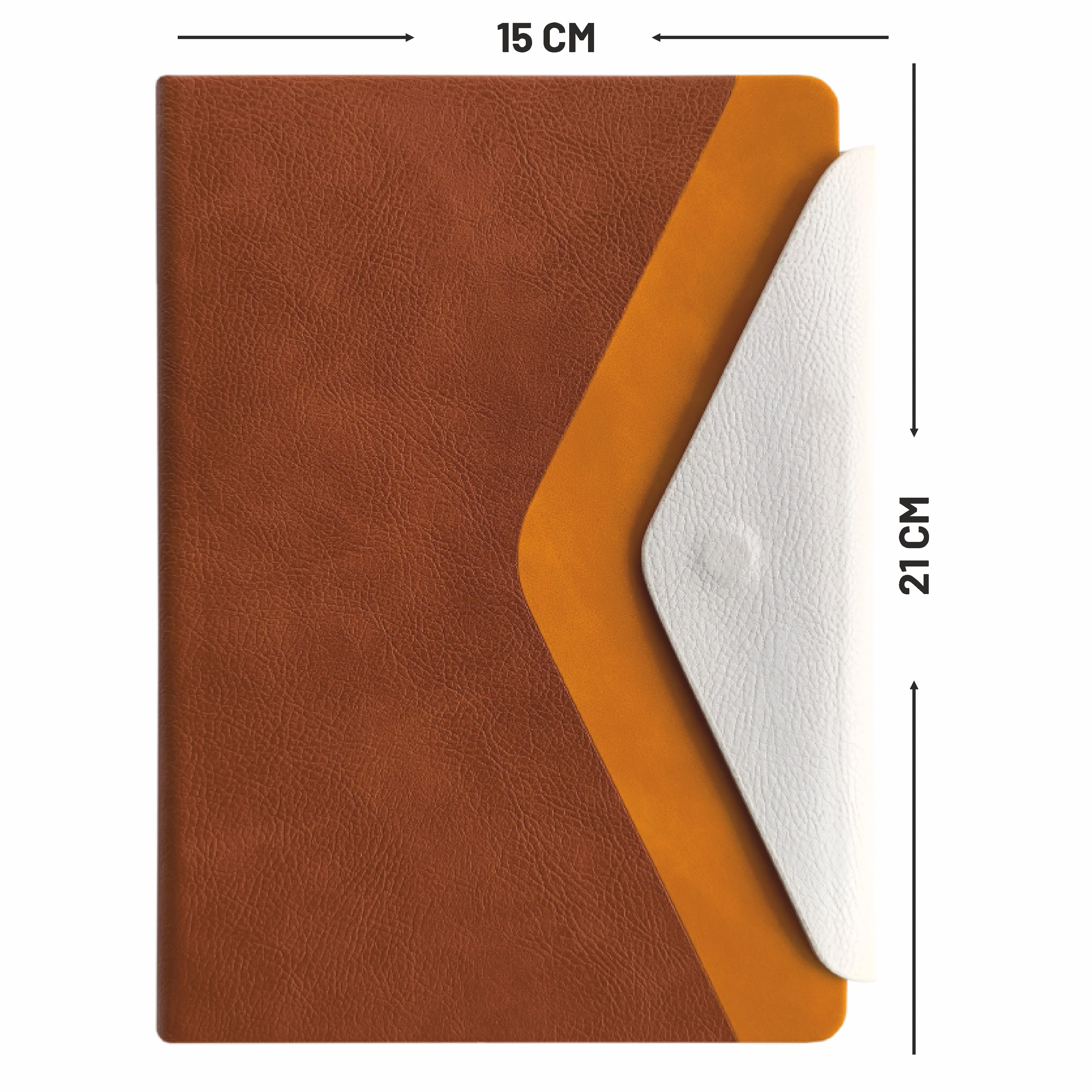 Anupam Envy Elegance Redefined A5 Journal | 160 Pages, 100 GSM Premium Paper | 3-Tone PU Design | Magnetic Closure, Lay flat, Water & Bill Tracker, Monthly & Yearly Planner - Image 30
