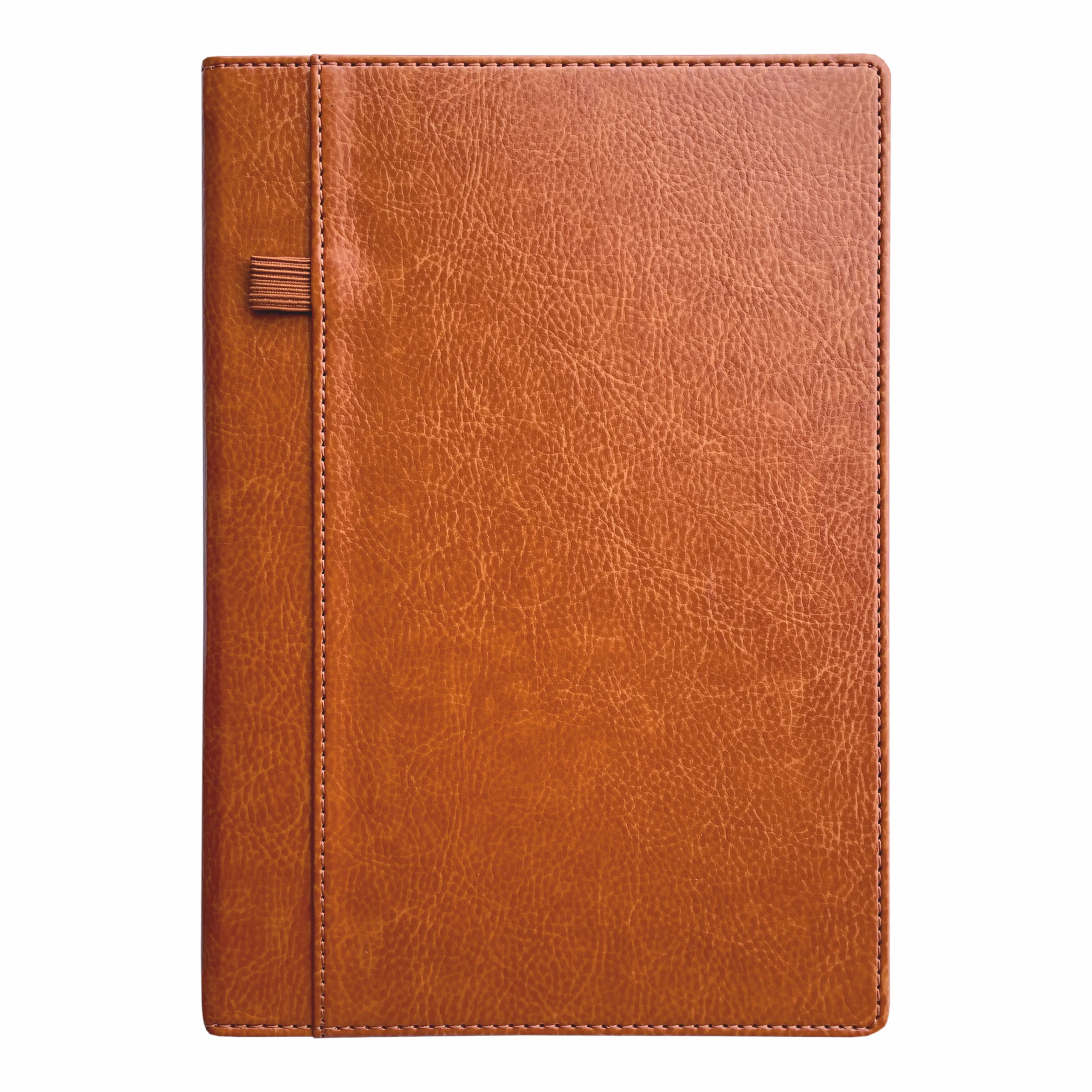 Anupam Exec Journal - Vintage Elegance with Stitched Edges, Elastic Pen Loop, and Leather Textured PU Covers – 192 Pages