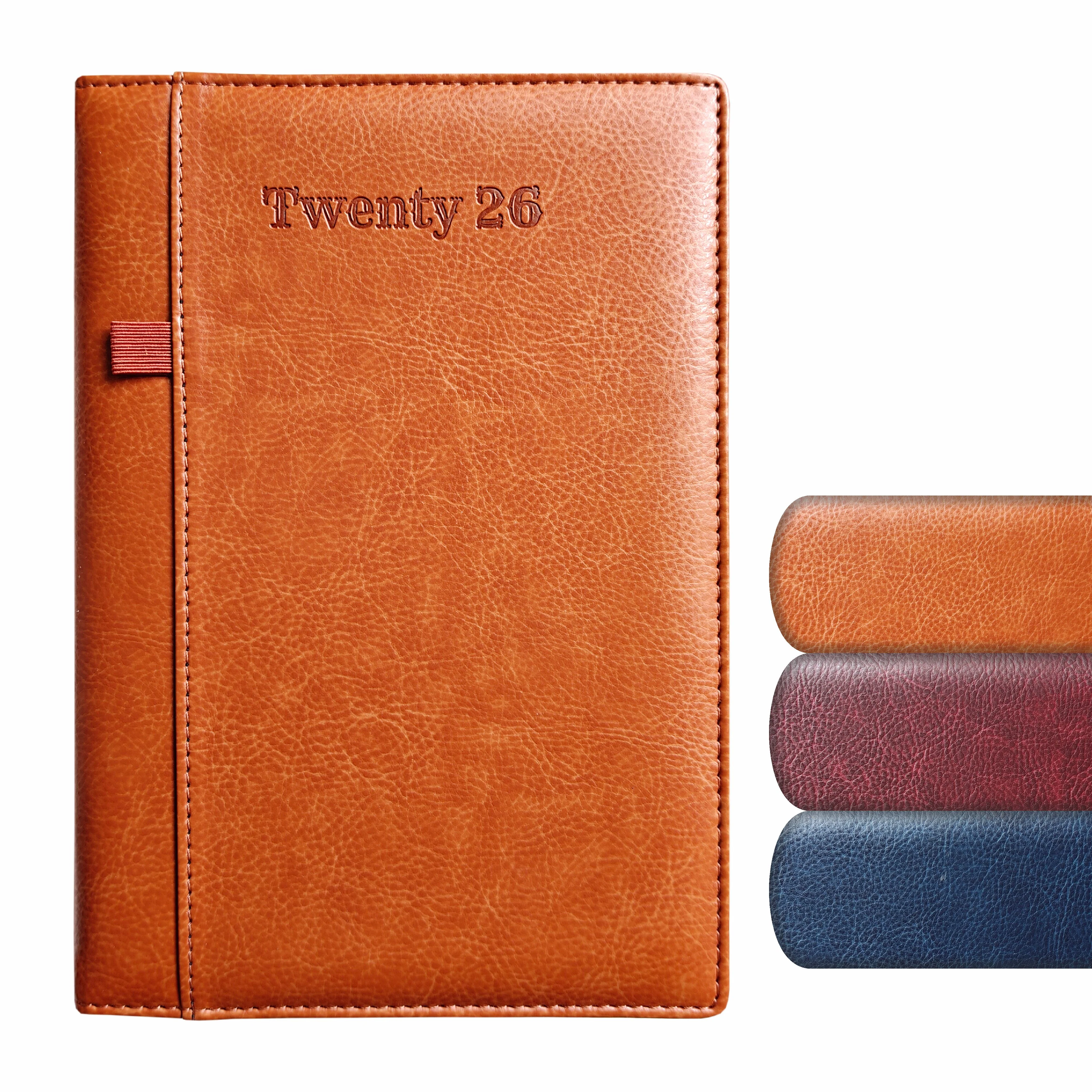 Anupam Exec 2026 Diary Dated Daily Planner – Full Page Per Day, 80 GSM Paper, Monthly Calendar, PU Leather Cover, Pen Holder, 365 Days Office Diary - Image 9