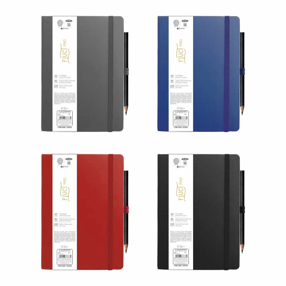 Anupam Fluct Pro Journal Notebook A5-160 Pages-Matte Finish PVC Cover Journals - Image 7