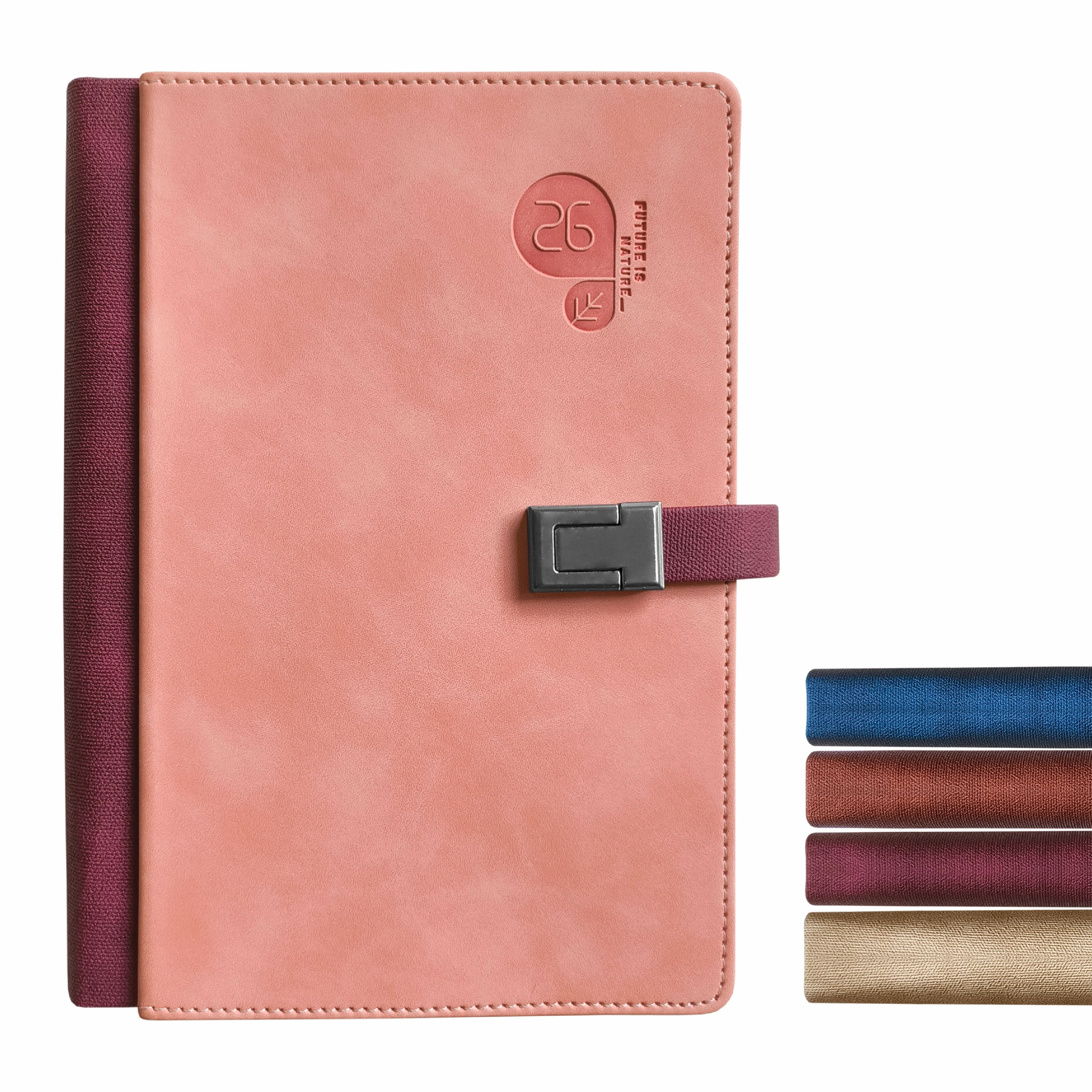 Anupam Fly 2026 New Year Diary with Dates – A5 Daily Planner with Monthly Calendar, 400 Pages, Canvas Textured PU Cover, Magnetic Closure & Pen Holder - Image 18