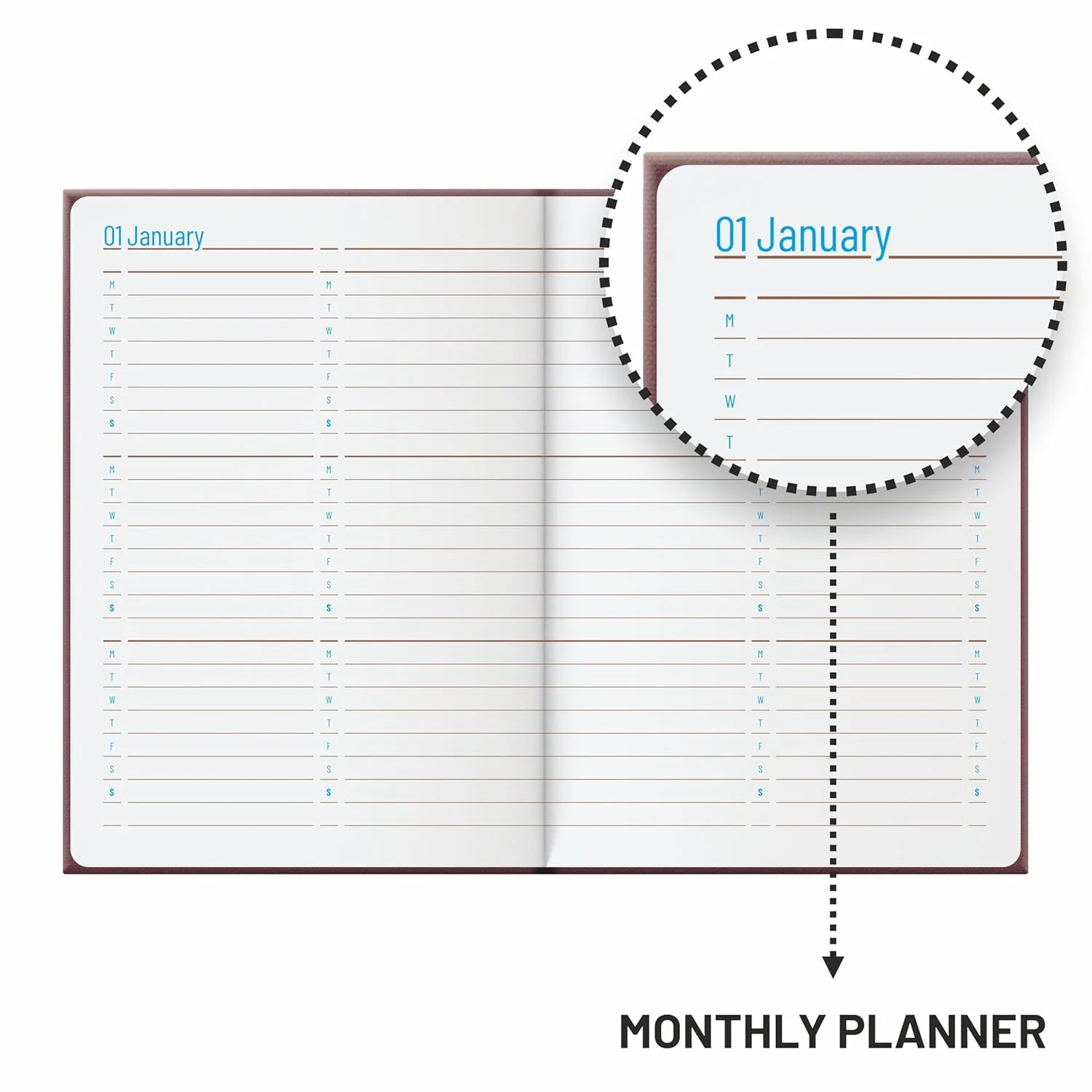 Anupam Fylo A5 Premium Journal Notebook – 160 Pages, 100 GSM Ink-Pen Friendly Paper, Dual Pockets, Triple-Textured PU Cover – Perfect for Planners, Note-taking & Business Use - Image 4