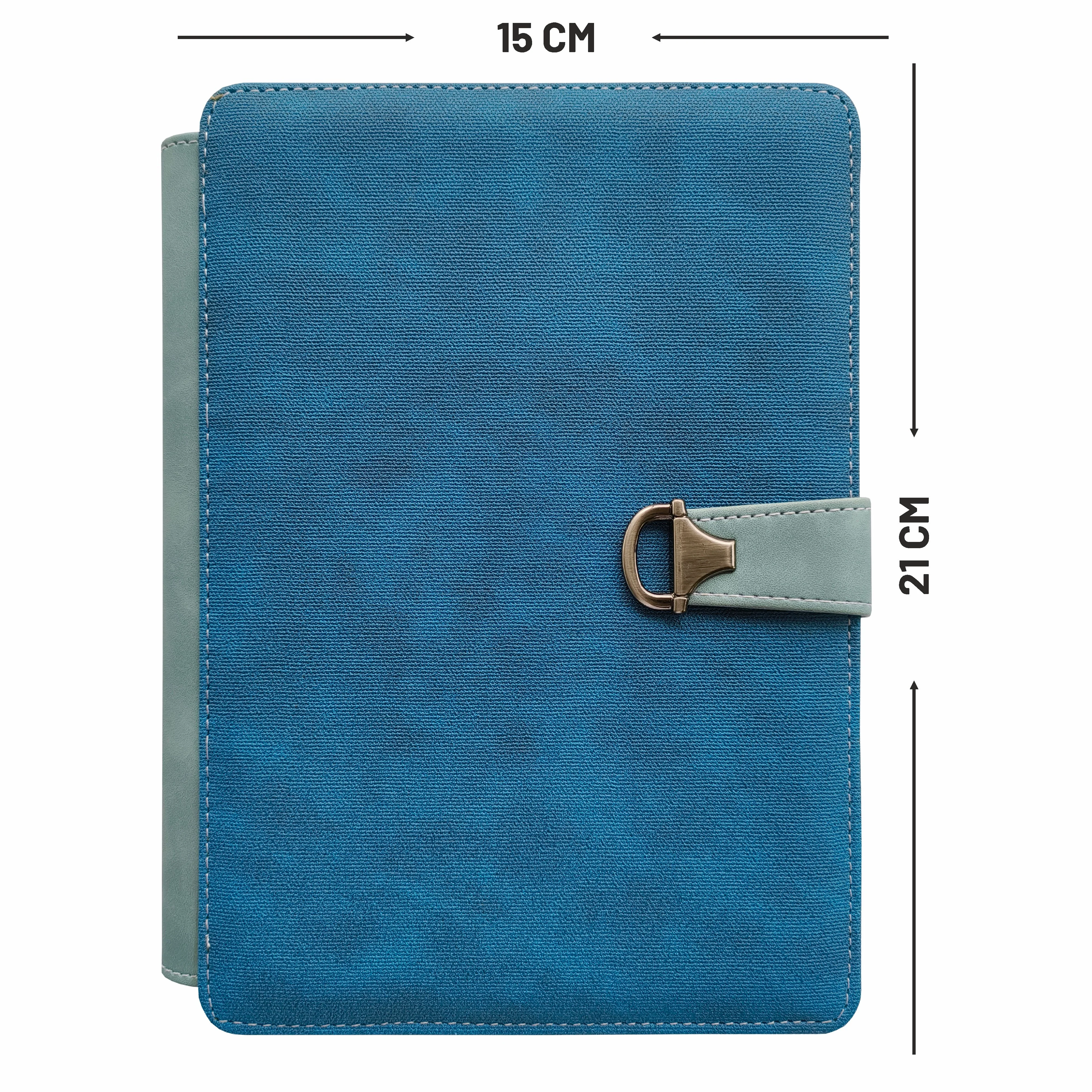 Anupam Glitz Journal Notebook 100 Gsm PU Leather Notebook| A5 Planner with Magnetic Closure, Water & Bill Tracker, Monthly & Yearly Planner, 180° Flat Design, Card Pockets, Passport Holder & Metal Pen – 120 Pages - Image 12