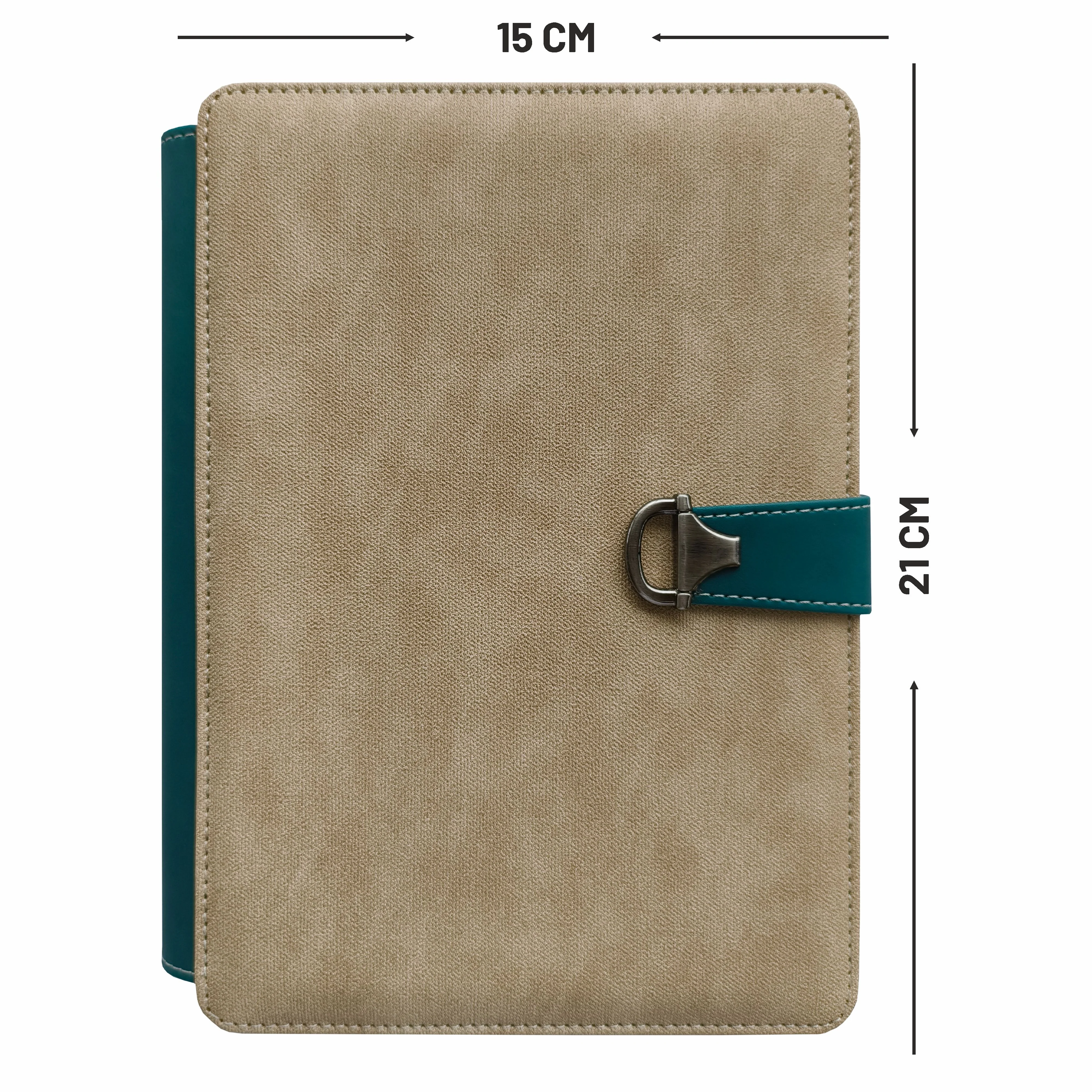 Anupam Glitz Journal Notebook 100 Gsm PU Leather Notebook| A5 Planner with Magnetic Closure, Water & Bill Tracker, Monthly & Yearly Planner, 180° Flat Design, Card Pockets, Passport Holder & Metal Pen – 120 Pages - Image 2