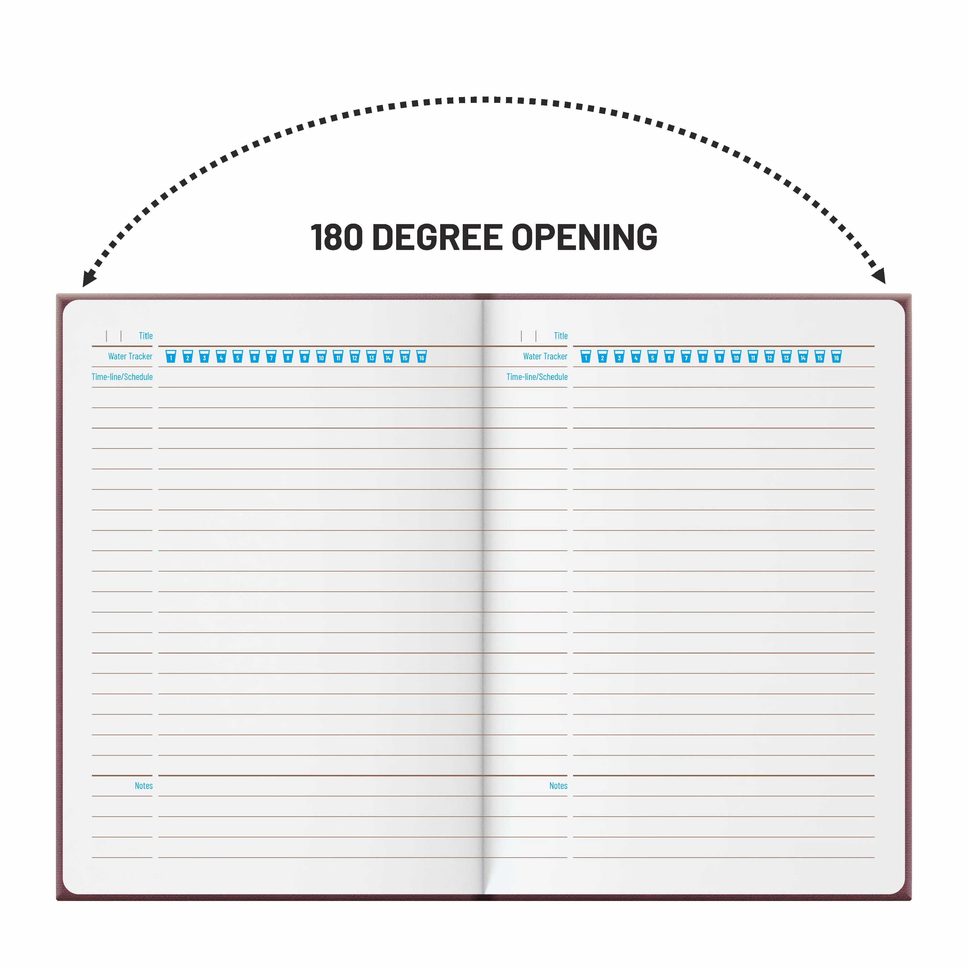 Anupam Glitz Journal Notebook 100 Gsm PU Leather Notebook| A5 Planner with Magnetic Closure, Water & Bill Tracker, Monthly & Yearly Planner, 180° Flat Design, Card Pockets, Passport Holder & Metal Pen – 120 Pages - Image 23