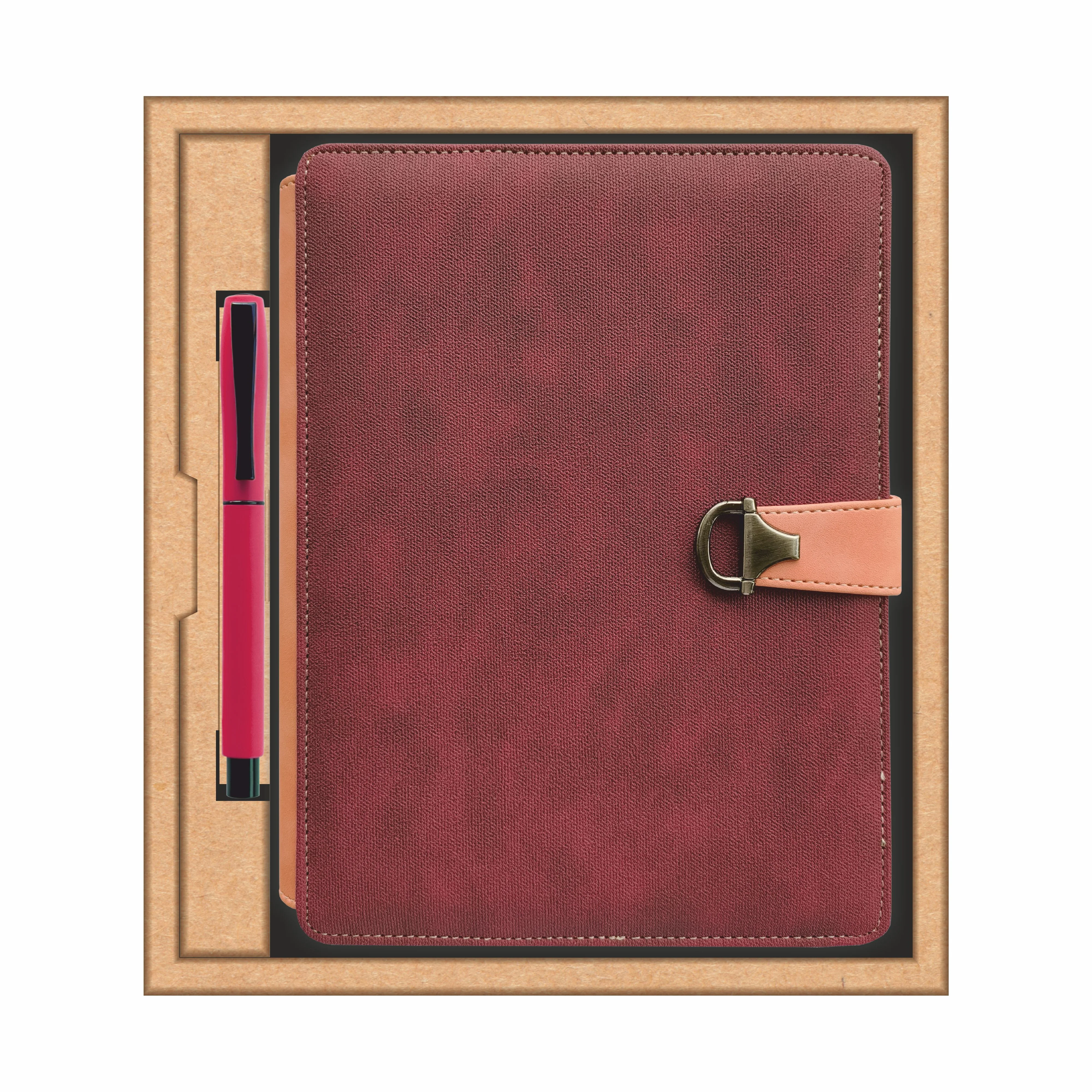 Anupam Glitz Journal Notebook 100 Gsm PU Leather Notebook| A5 Planner with Magnetic Closure, Water & Bill Tracker, Monthly & Yearly Planner, 180° Flat Design, Card Pockets, Passport Holder & Metal Pen – 120 Pages - Image 27