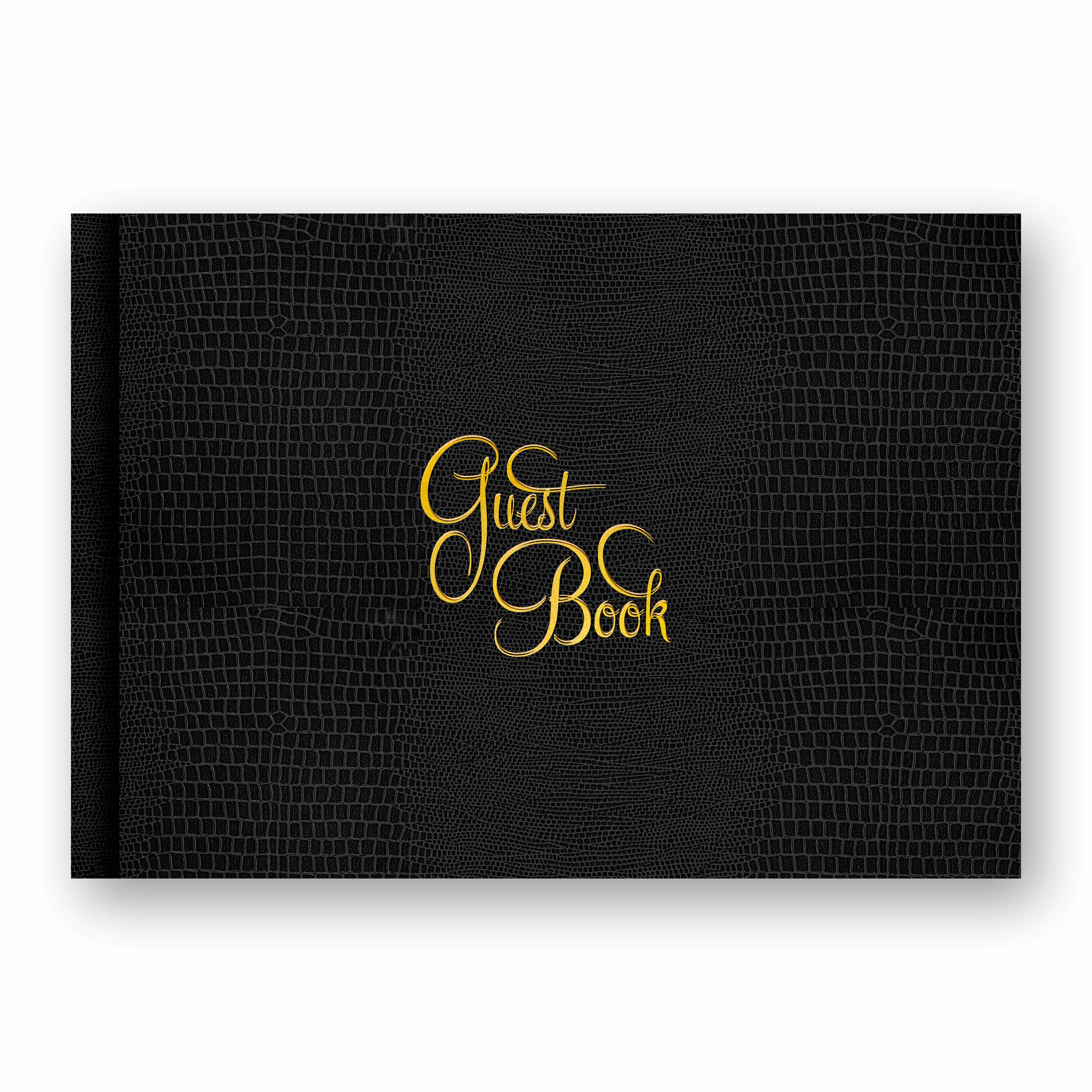 Anupam Guest/Visitors Book - Hard Bound Paisley Design Cloth Cover with Hot Foil Design-Landscape- 90 GSM - 144 Pages for Business, Hotels, Reception - Image 5
