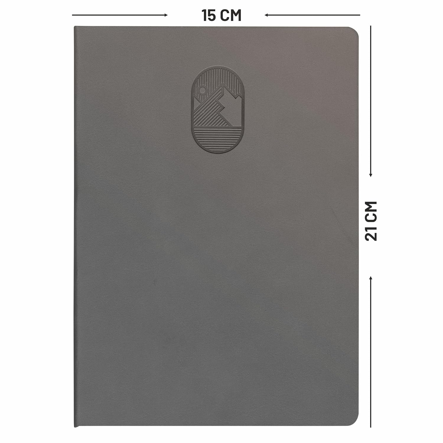 Anupam Hexy A5 Plain Notebook 192 Pages, 80 GSM Plain Journal Leather Textured PU  Cover , Office Notebook - for journaling, writing, Note Taking, Diary - Image 11