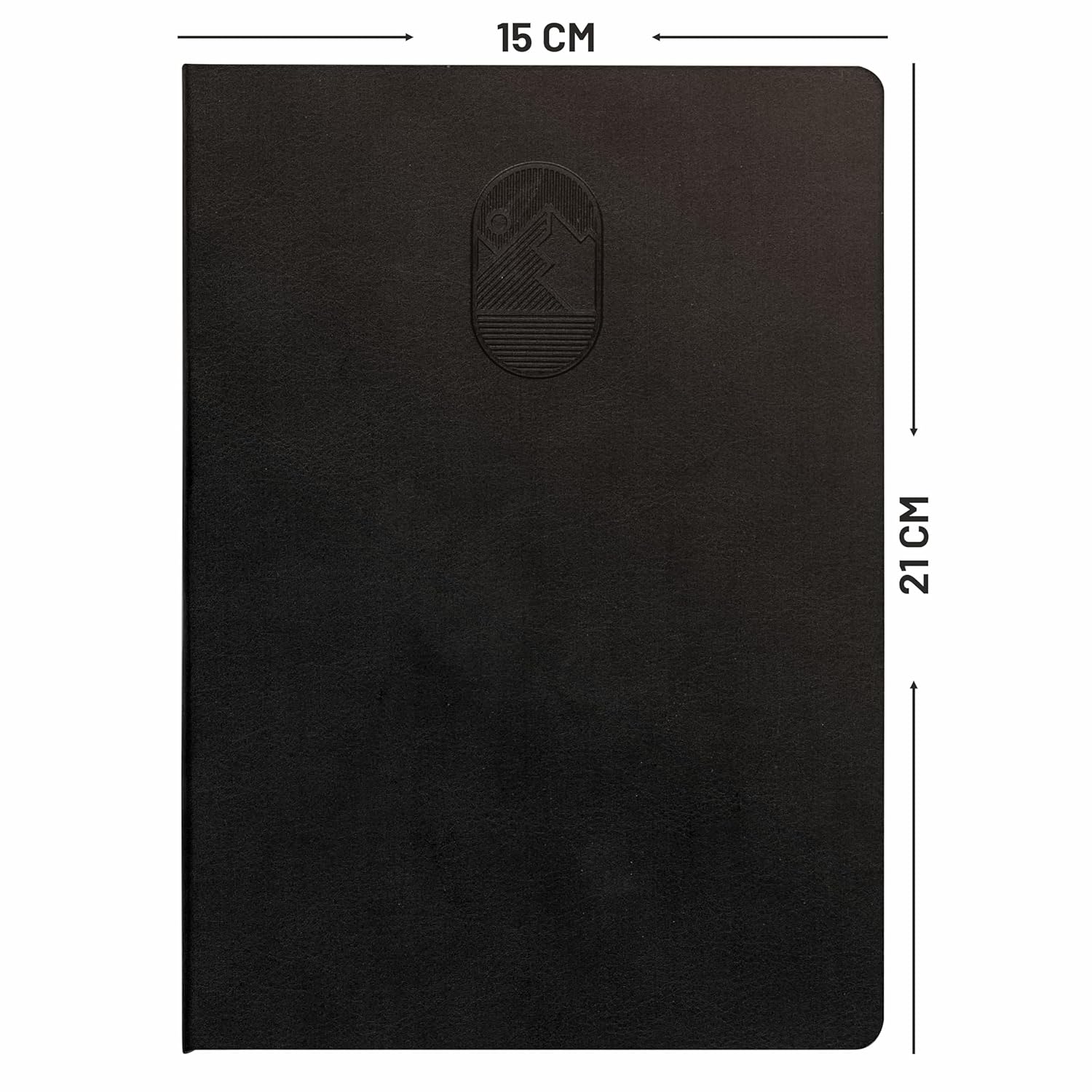 Anupam Hexy A5 Plain Notebook 192 Pages, 80 GSM Plain Journal Leather Textured PU  Cover , Office Notebook - for journaling, writing, Note Taking, Diary - Image 13